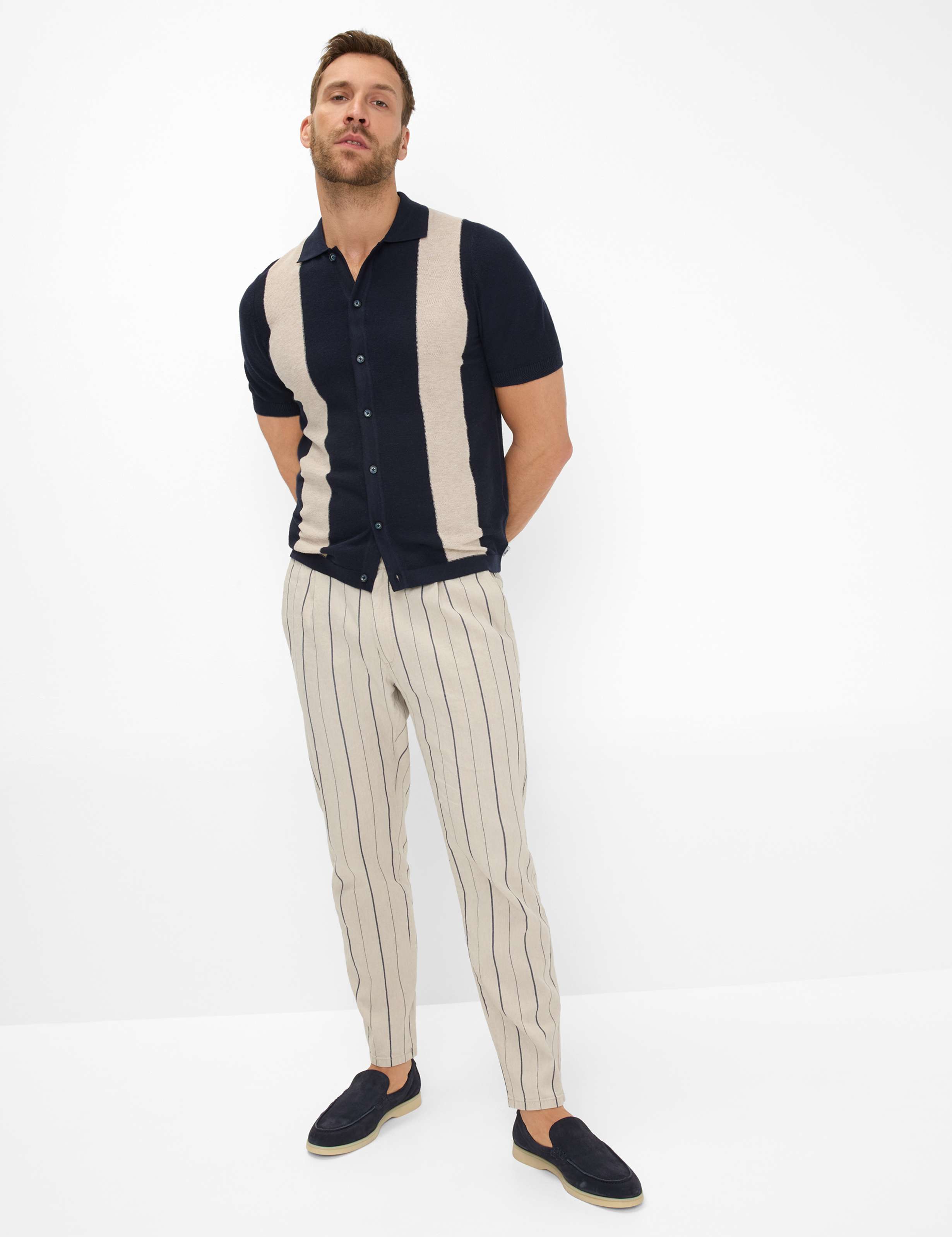 Men Style JARED Dark Blue  Model Outfit