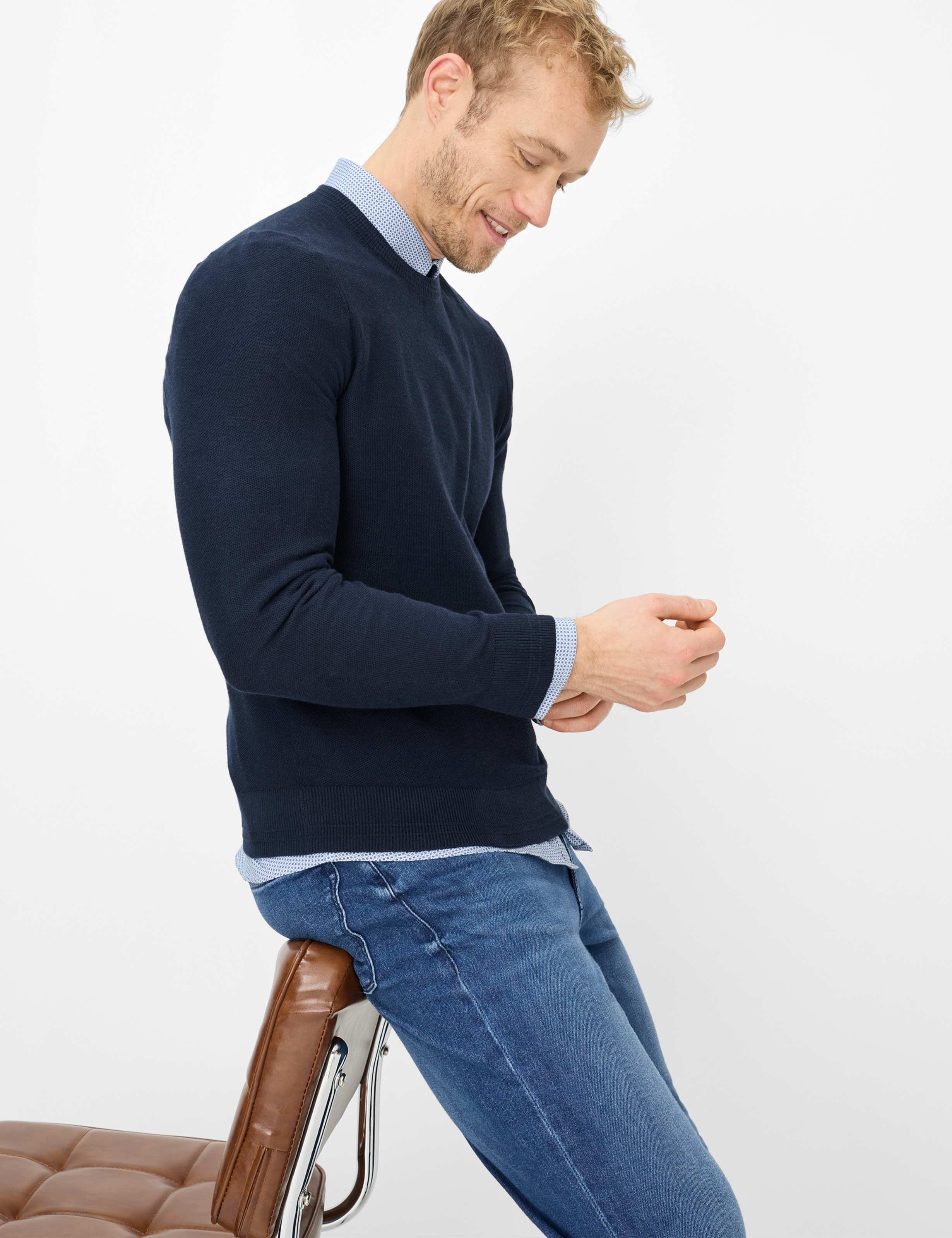 Heren Style RICK Donkerblauw  Detail 1