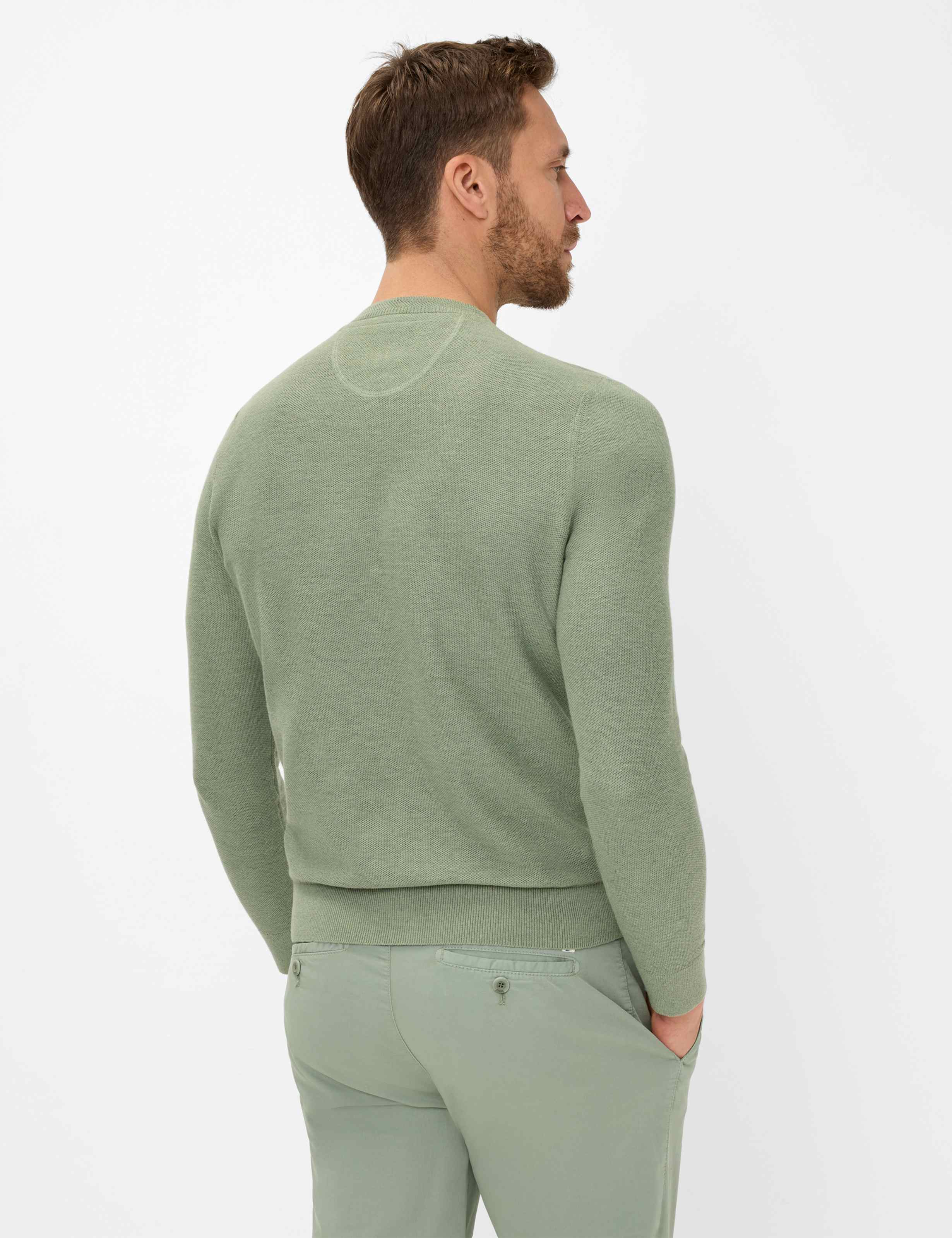Men Style RICK Green  Model back