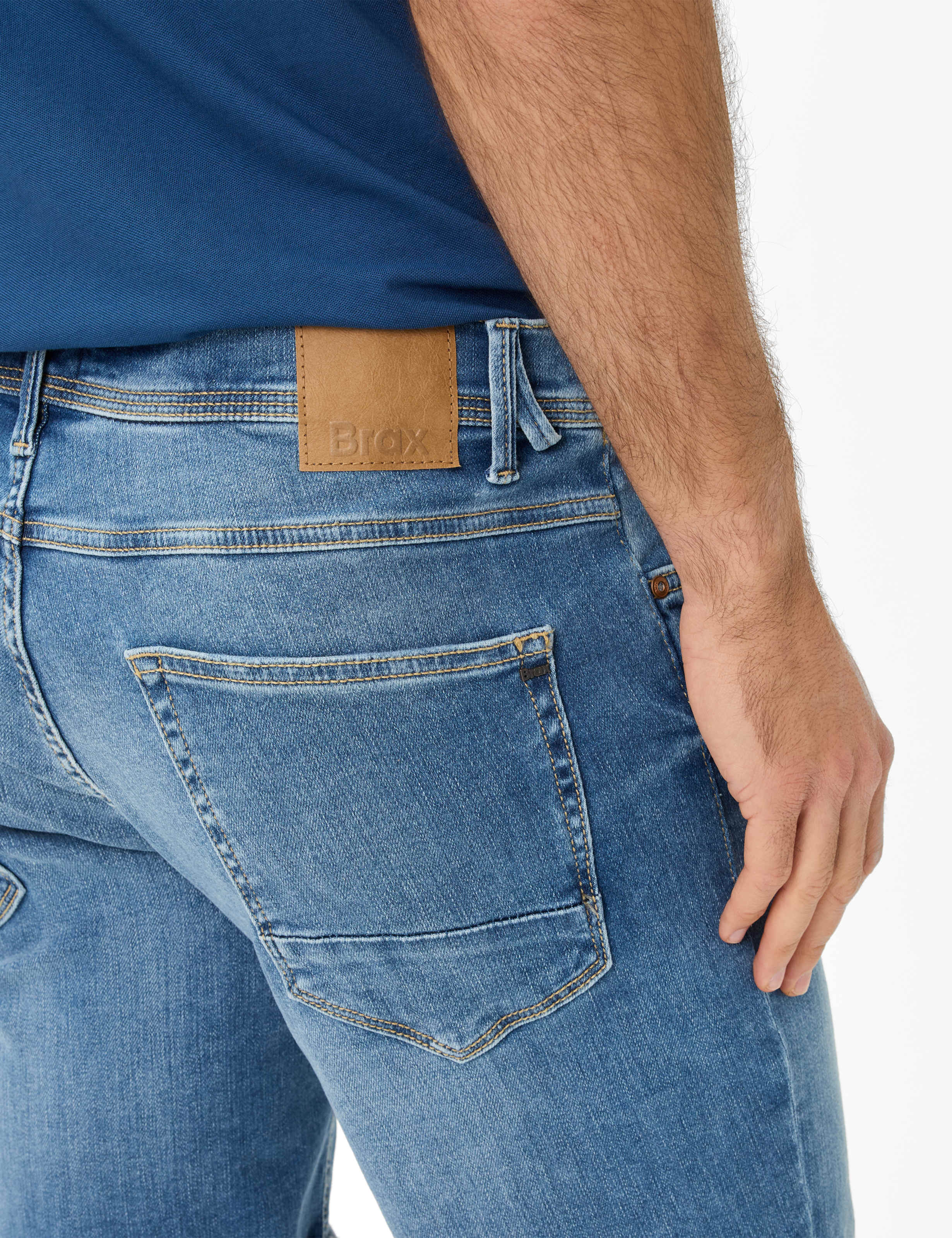 Herren Style CHRIS Denim Blau Slim Fit Detail 2