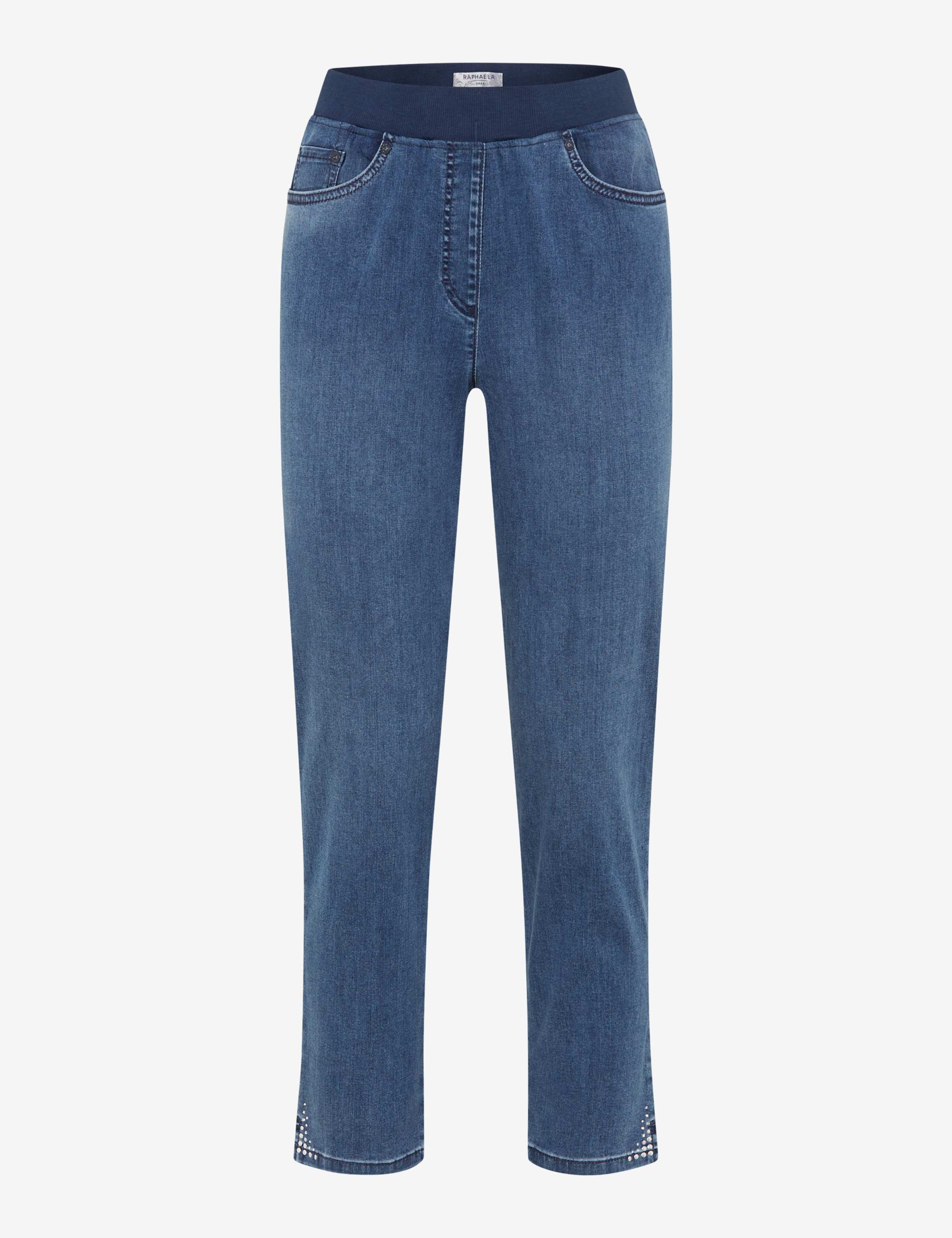 Damen Style PAMINA 6/8 Denim Blau Slim Fit Freisteller Front