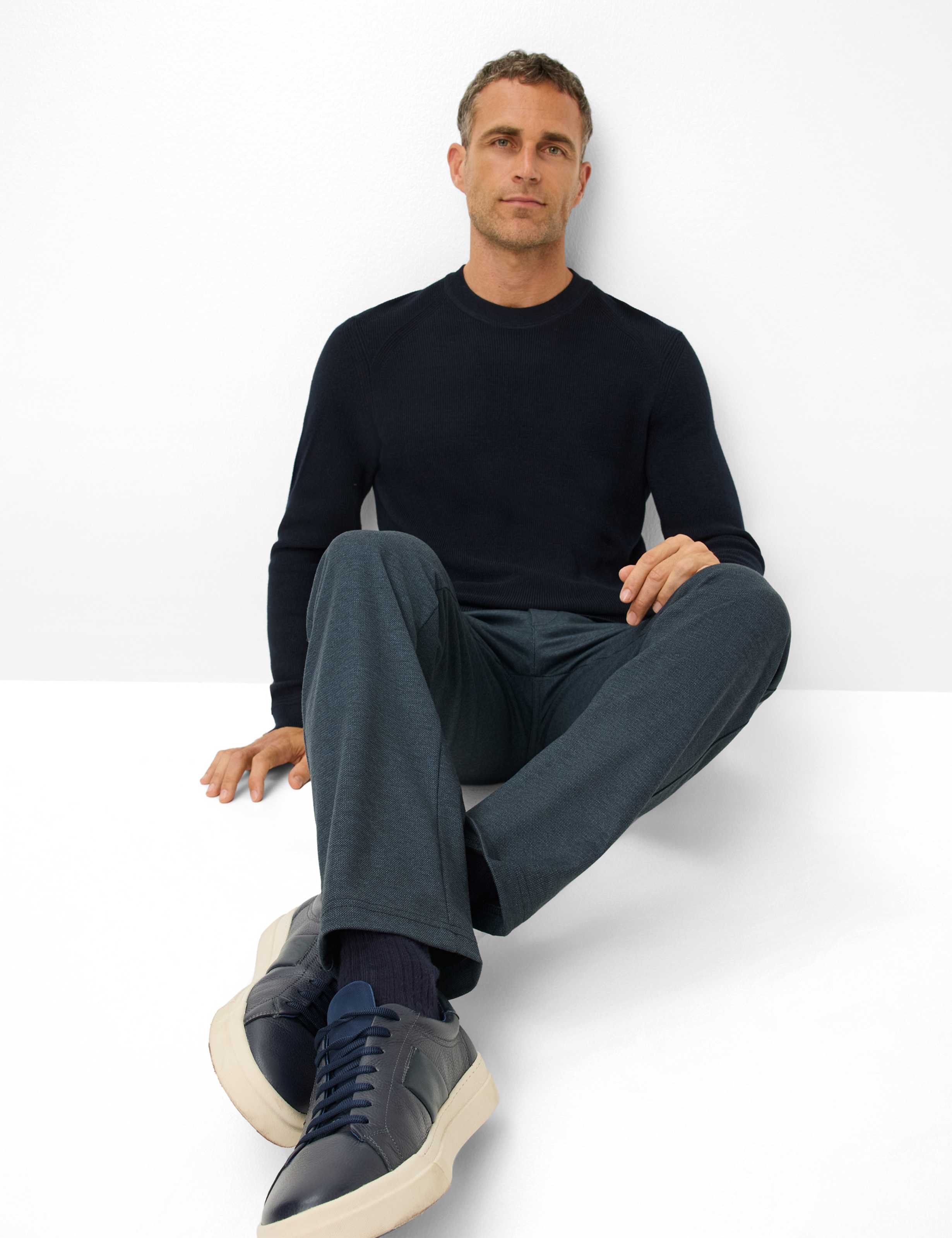 Heren Style THILO Donkerblauw Regular Fit Detail 1