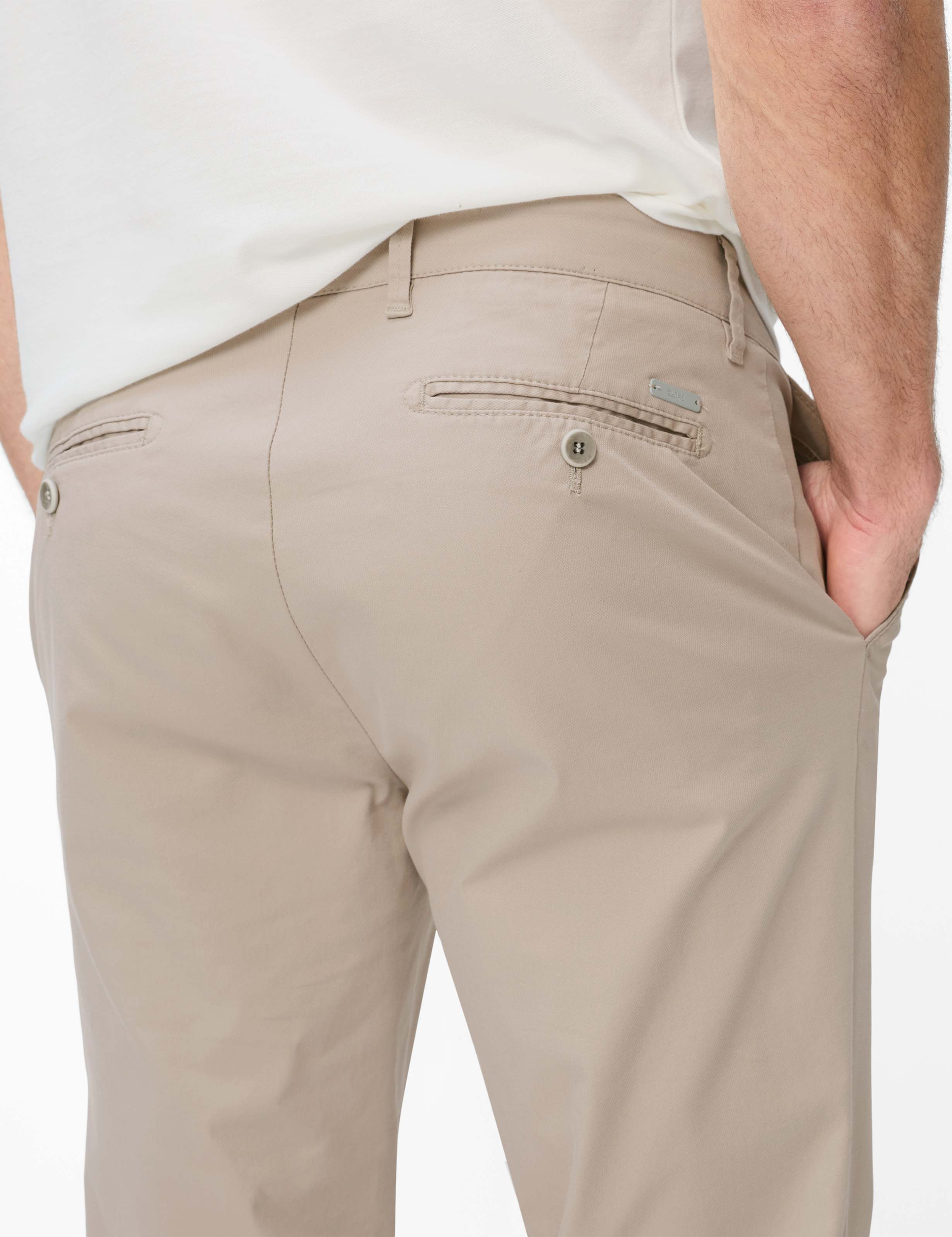Heren Style JOE Lichtgrijs Regular Fit Detail 2