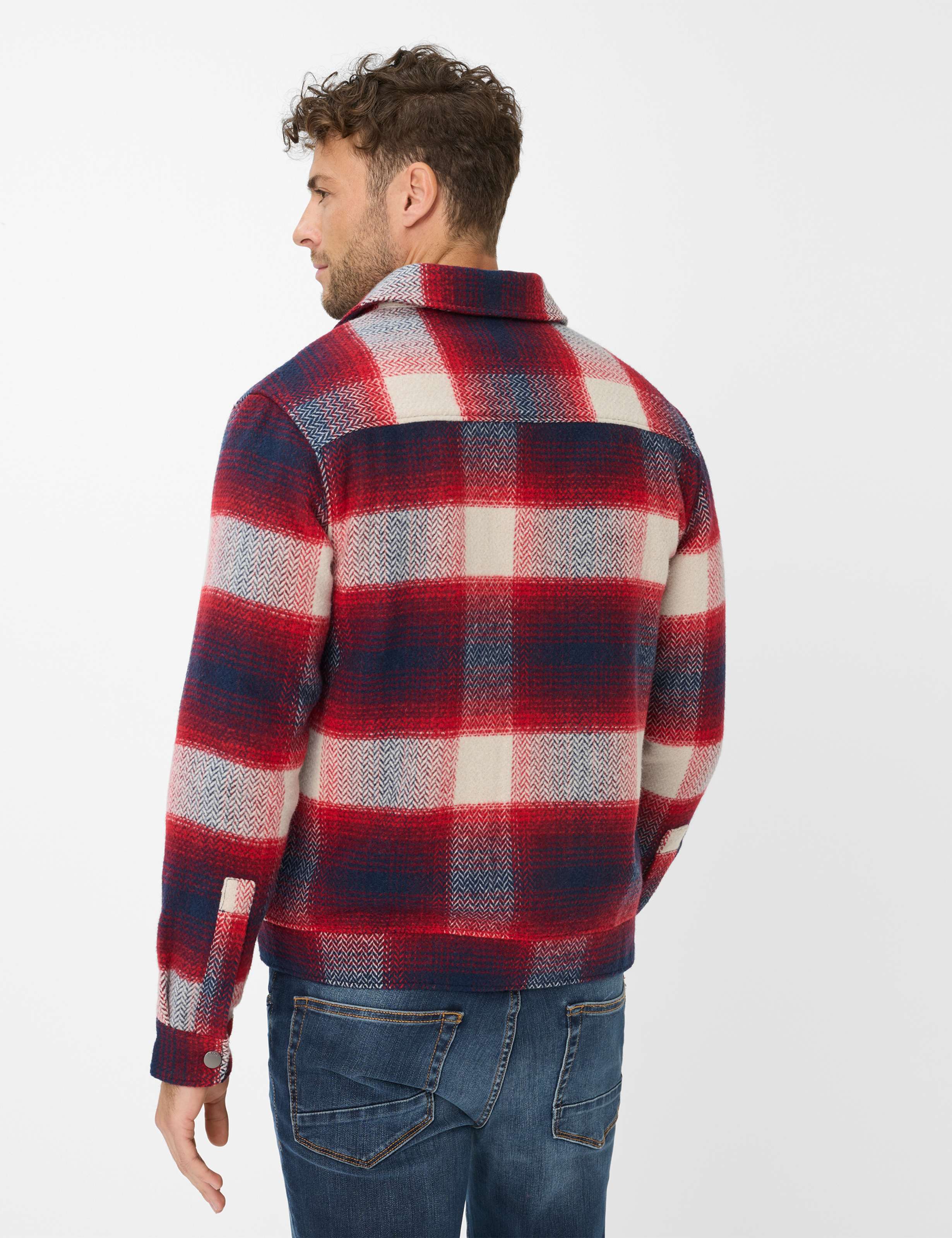 Men Style SANTIAGO Dark Red  Model back