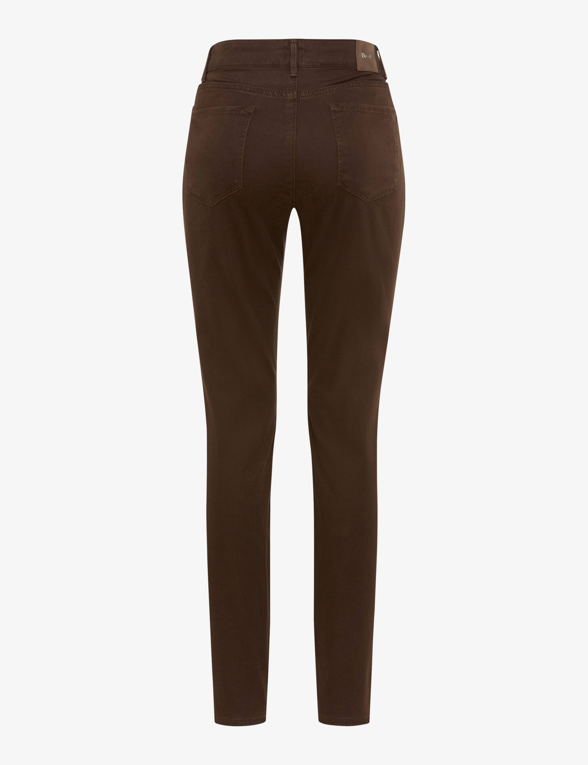 Dames Style SHAKIRA Perma Bruin Slim Fit Beel achterkant