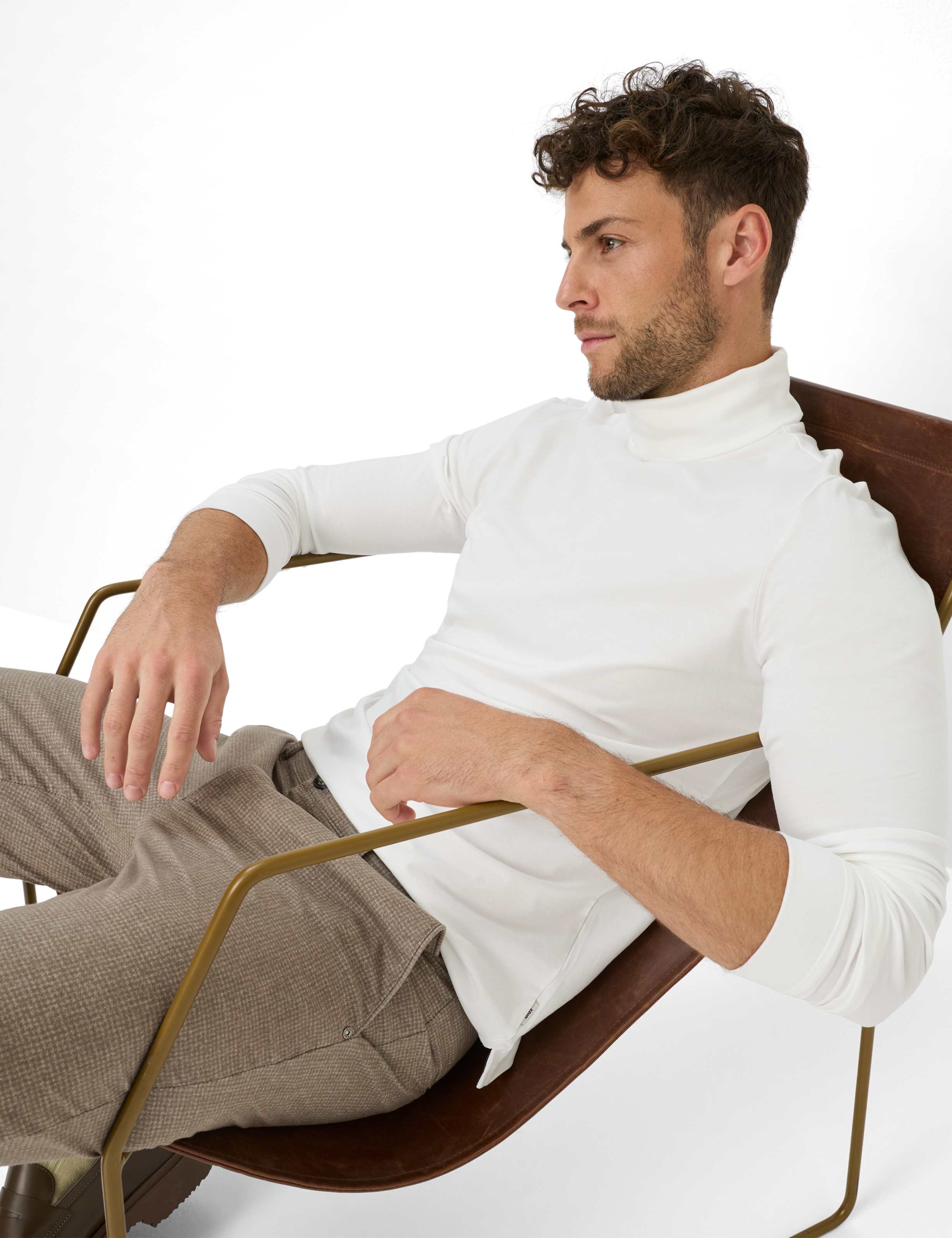 Herren Style BENNO Cremeweiß  Detail 1