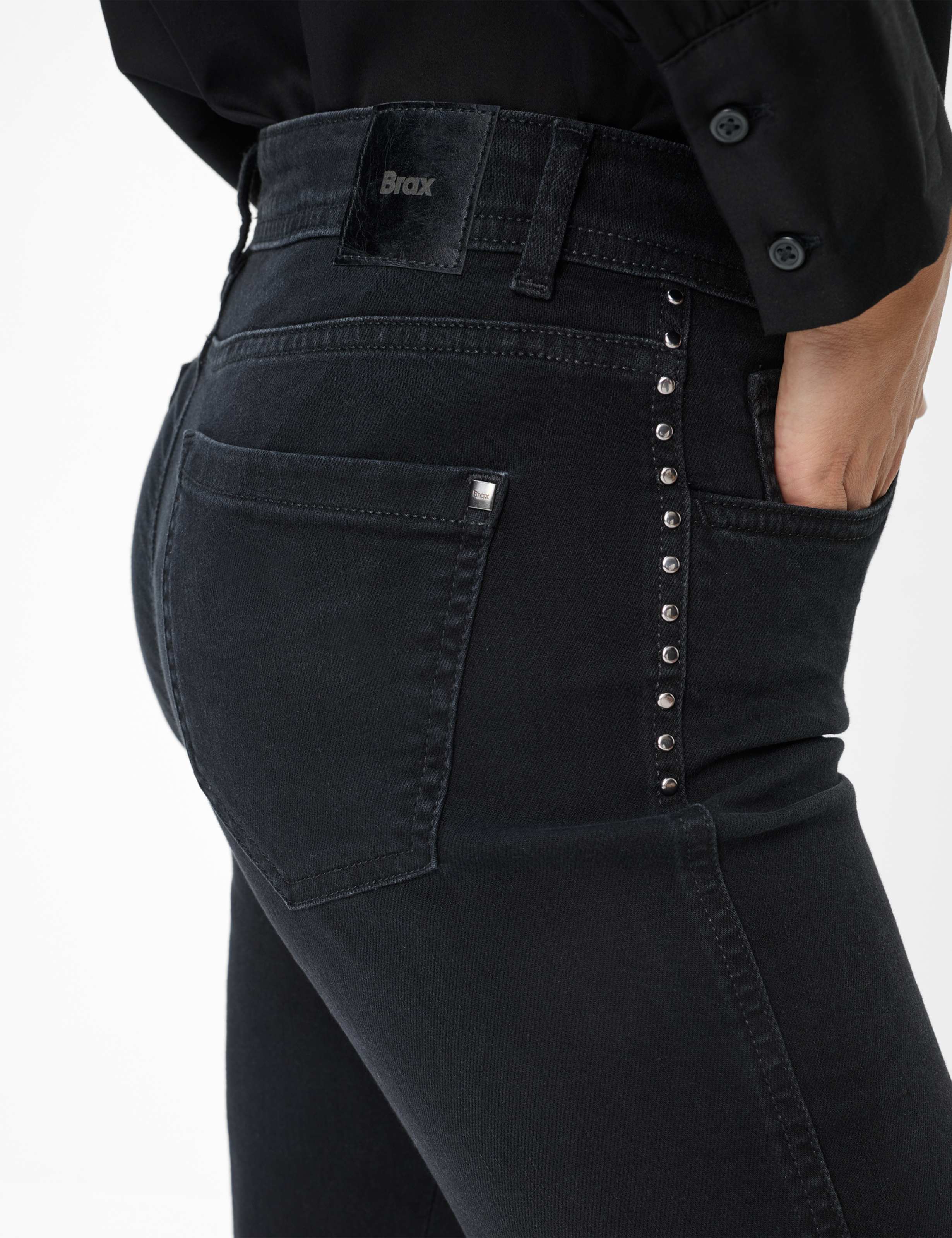 Damen Style SHAKIRA Denim Dunkelgrau Slim Fit Detail 2