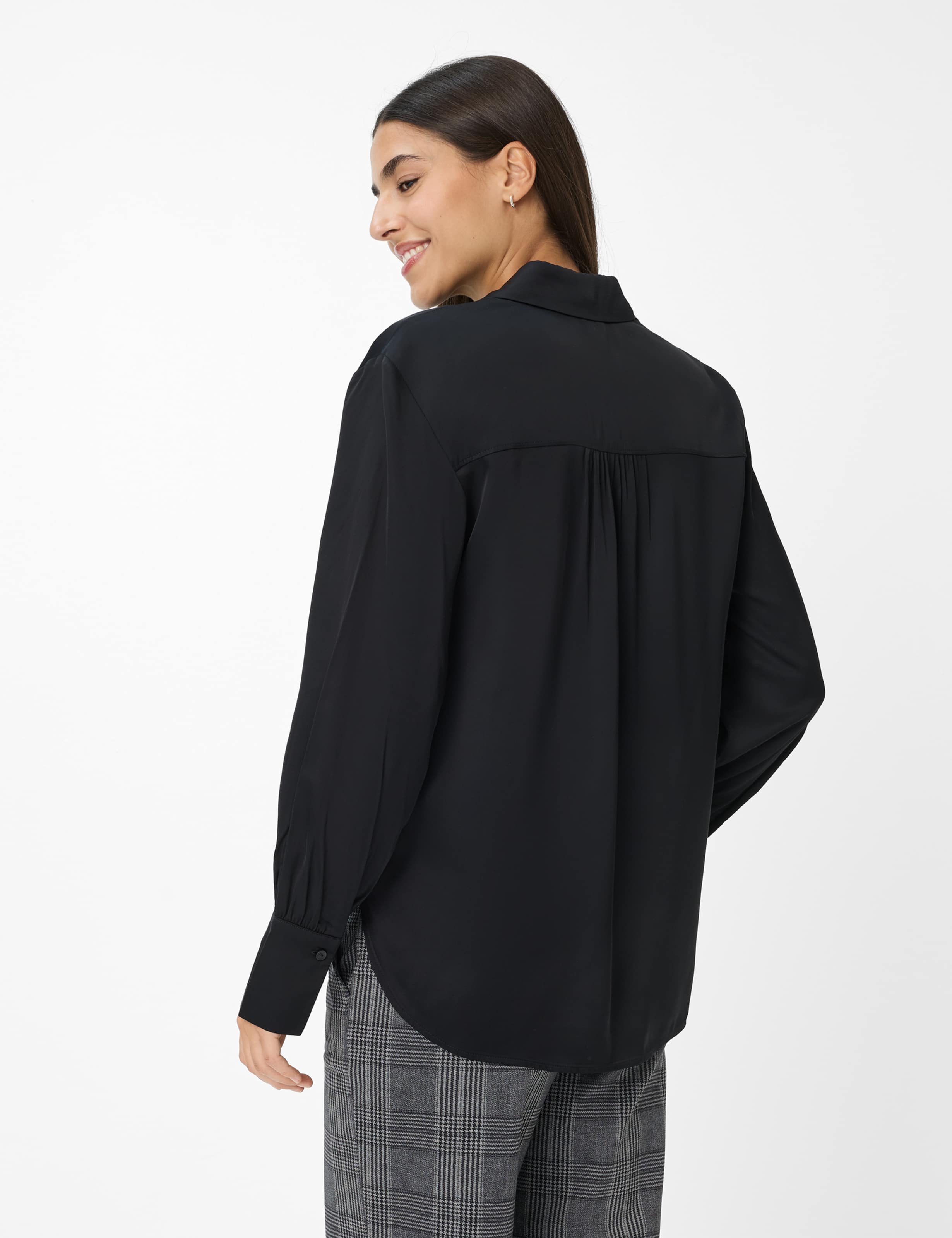 Thumbnail - Brax Damen Hemd Style VIC black, schwarz, Gr. 34