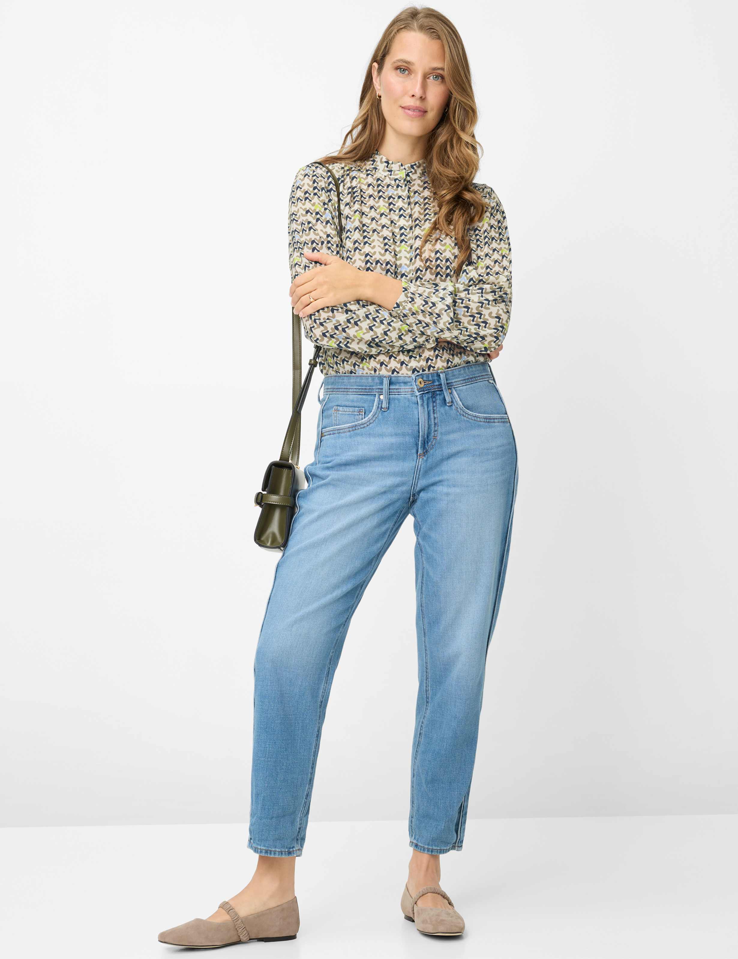 Dames Style MILEY S Denim Blauw Relaxed Fit Model outfit