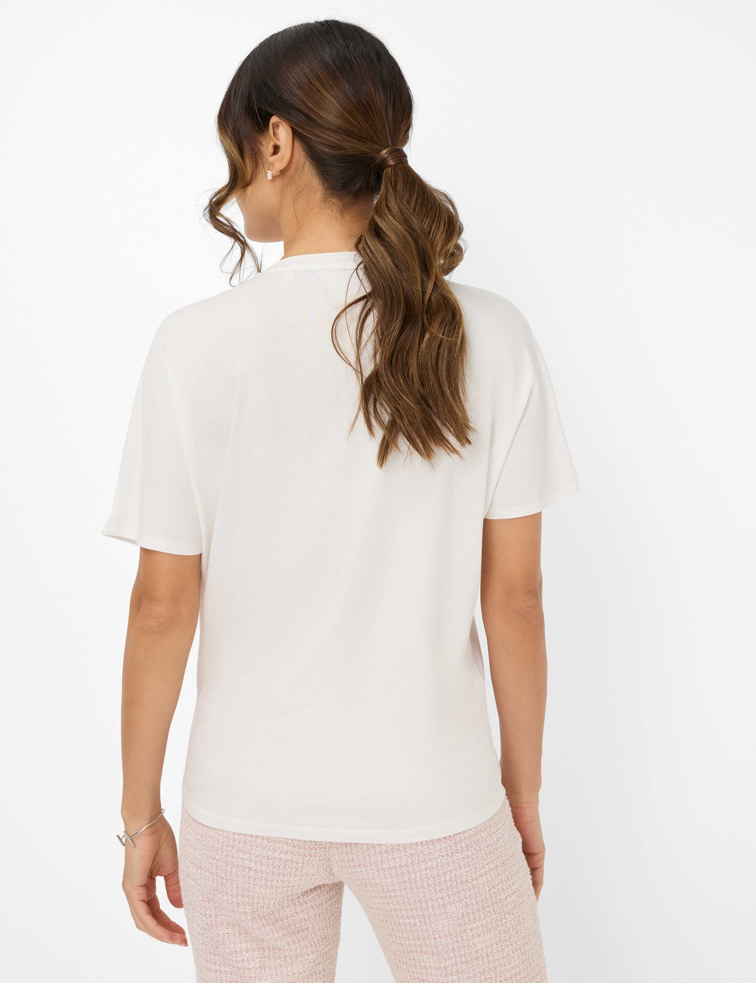Damen Style CAELEN Cremeweiß  Model Rueck