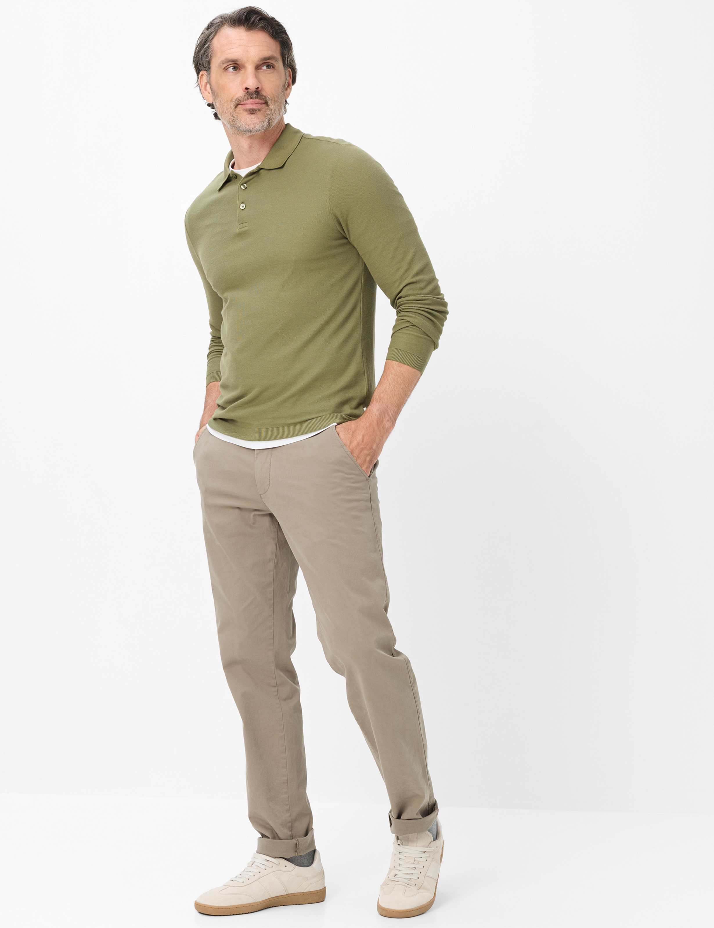 Men Style THILO Green – Khaki Regular fit Model Outfit