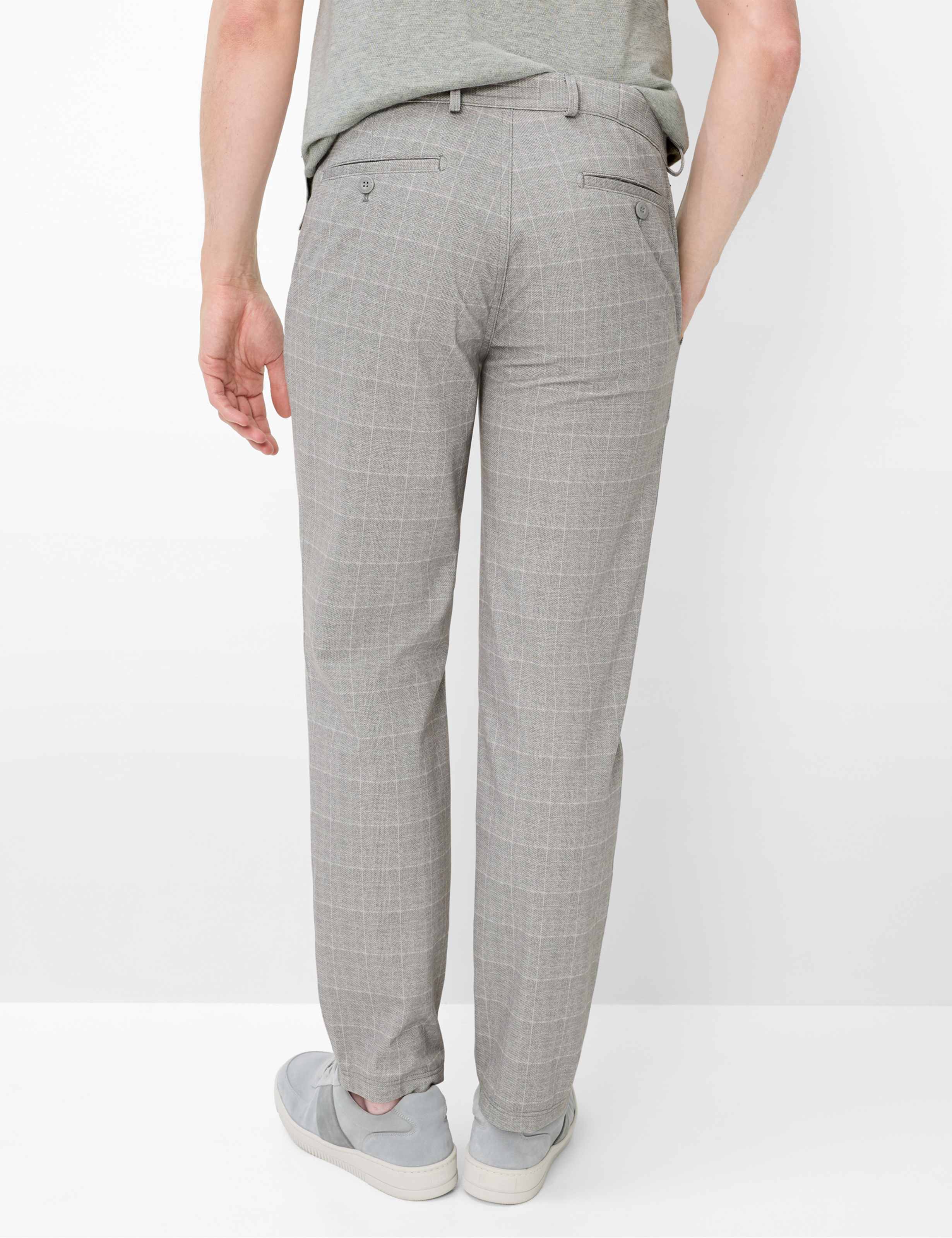 Thumbnail - Eurex by Brax Herren Chino Style THILO MINERAL CHECK, grau, Gr. 24U