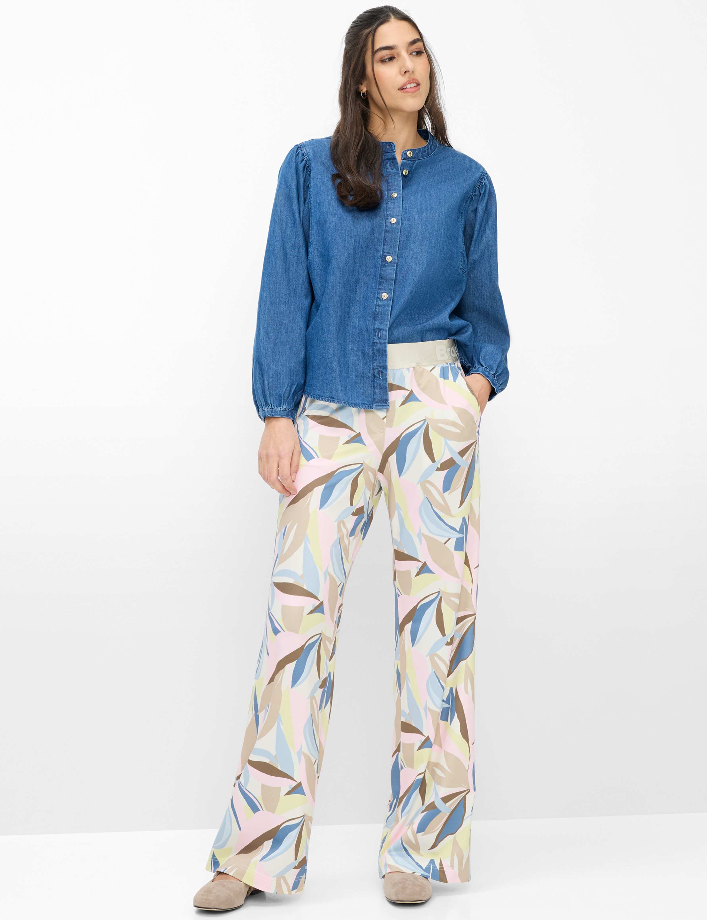 Dame Style VALERIA Denim Blå  Model Outfit