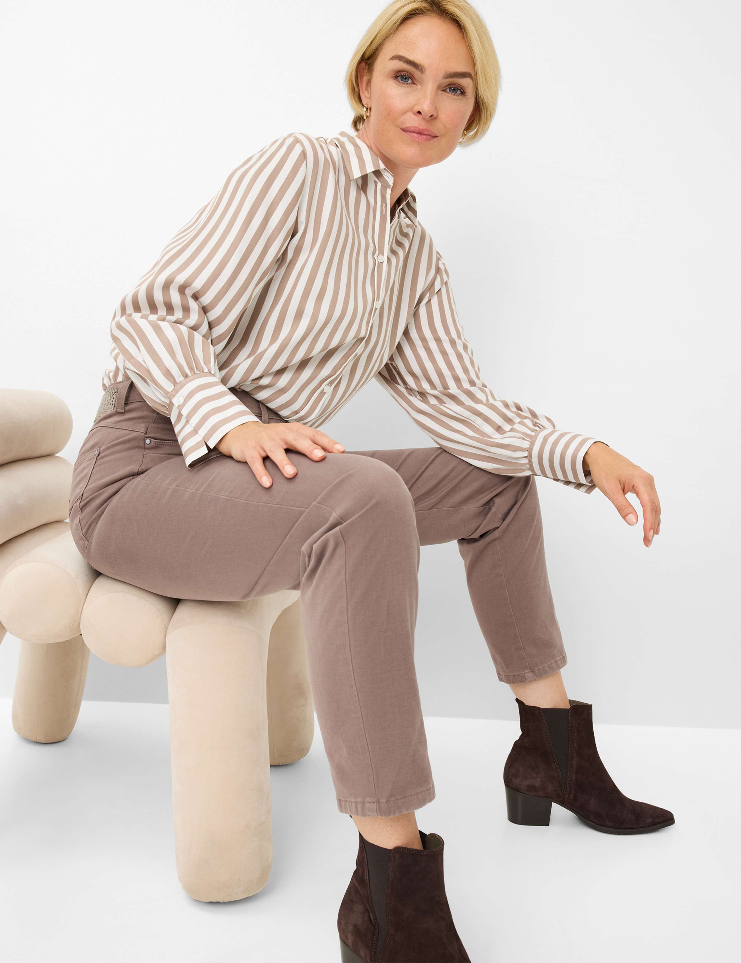 Dames Style CAREN NEW Lichtbruin Comfort Plus Fit Detail 1