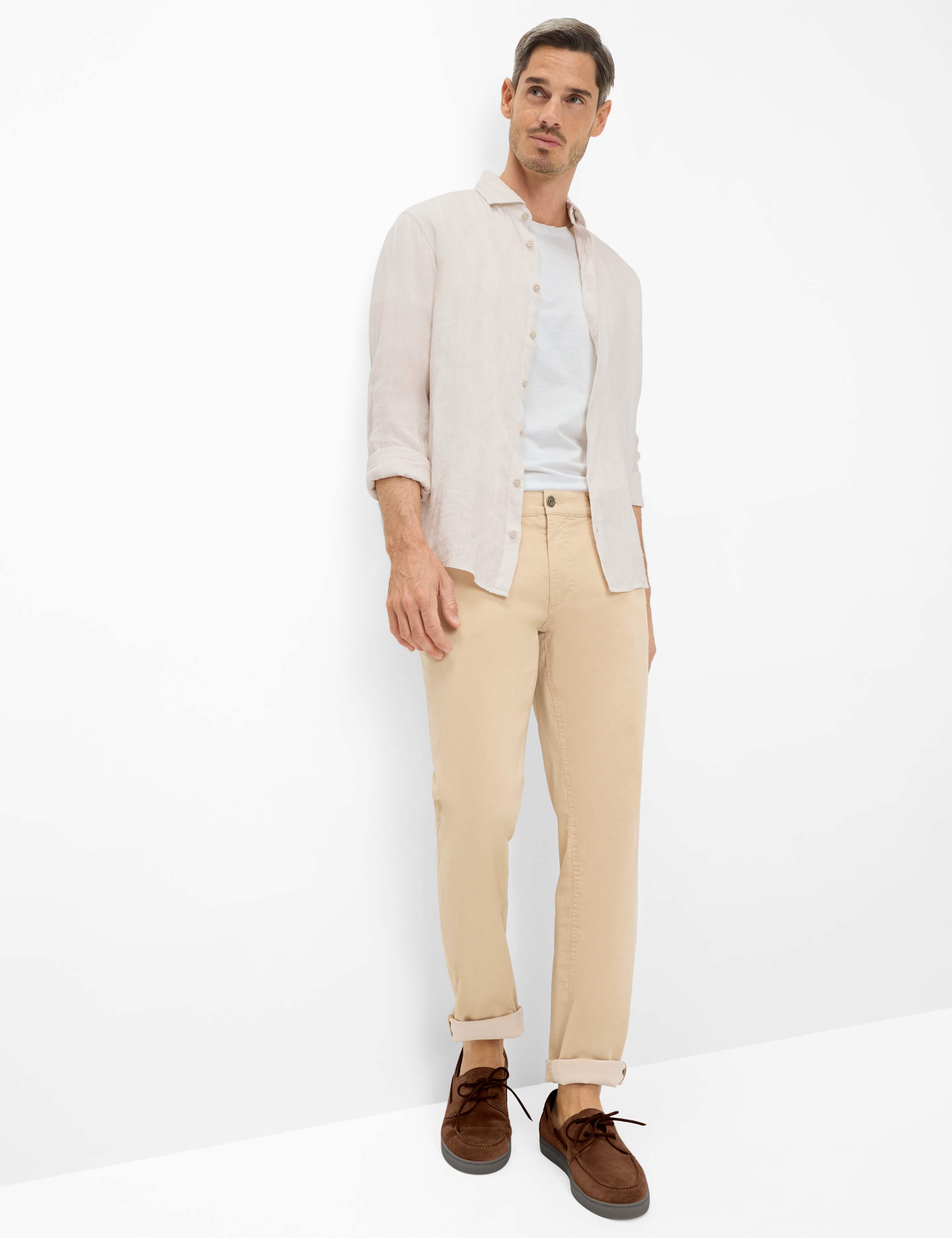 Heren Style LUKE Beige Regular Fit Model outfit