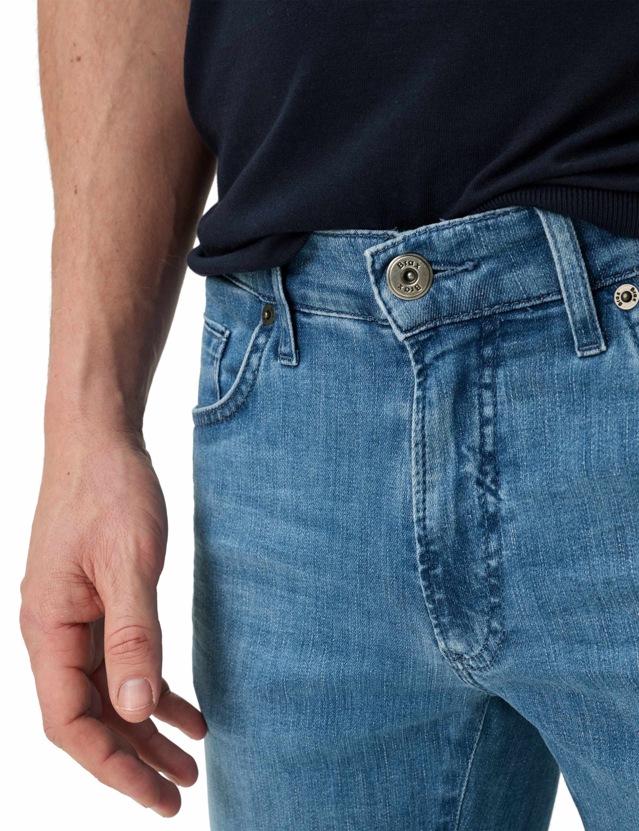 Men Style CHUCK Denim Blue Modern Fit Detail 2