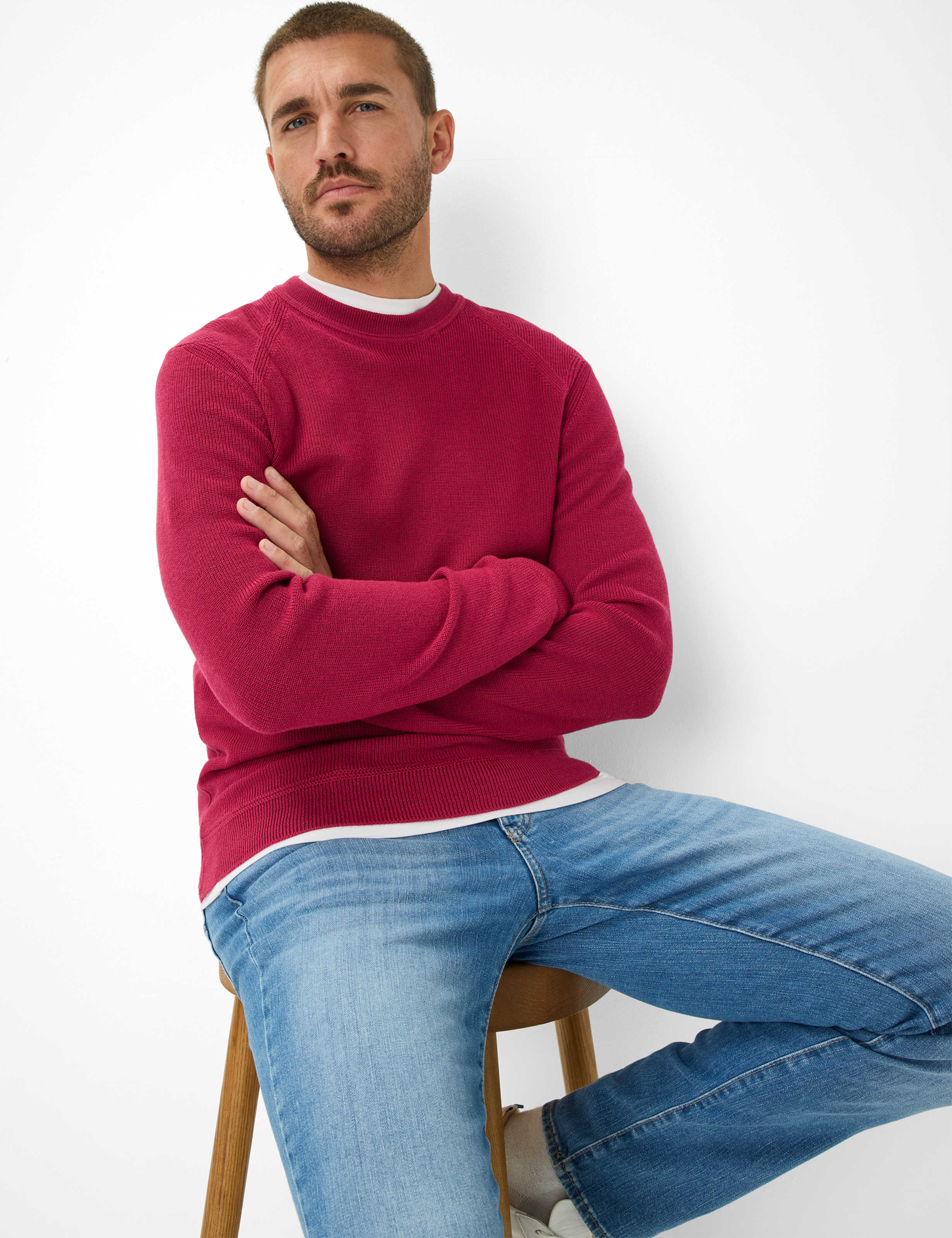 Herren Style ROY Hellrot  Detail 1