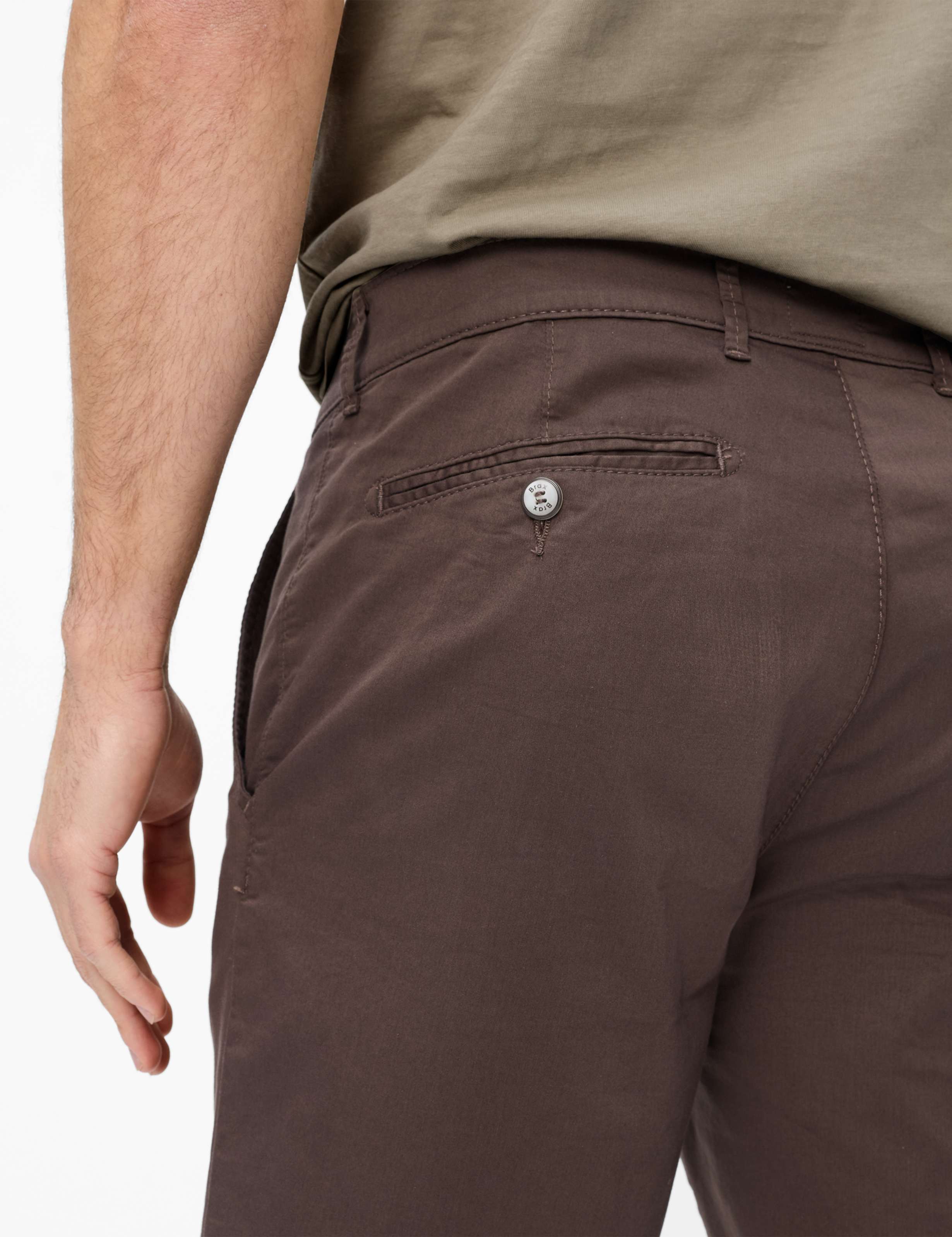 Herren Style BOZEN Dunkelbraun Regular Fit Detail 2