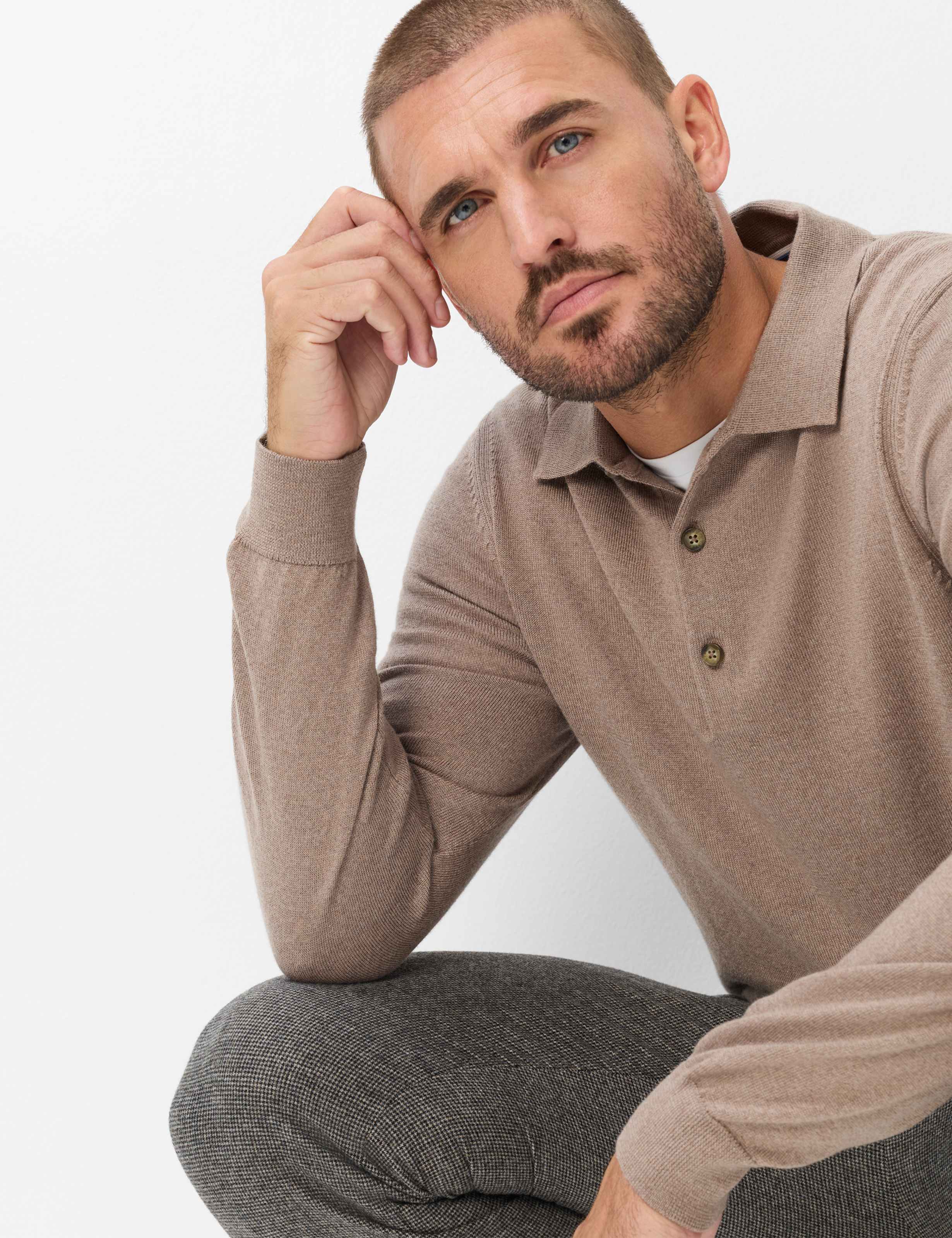 Tons bruns, Homme, Style PASCAL, MODEL_FRONT_ISHOP