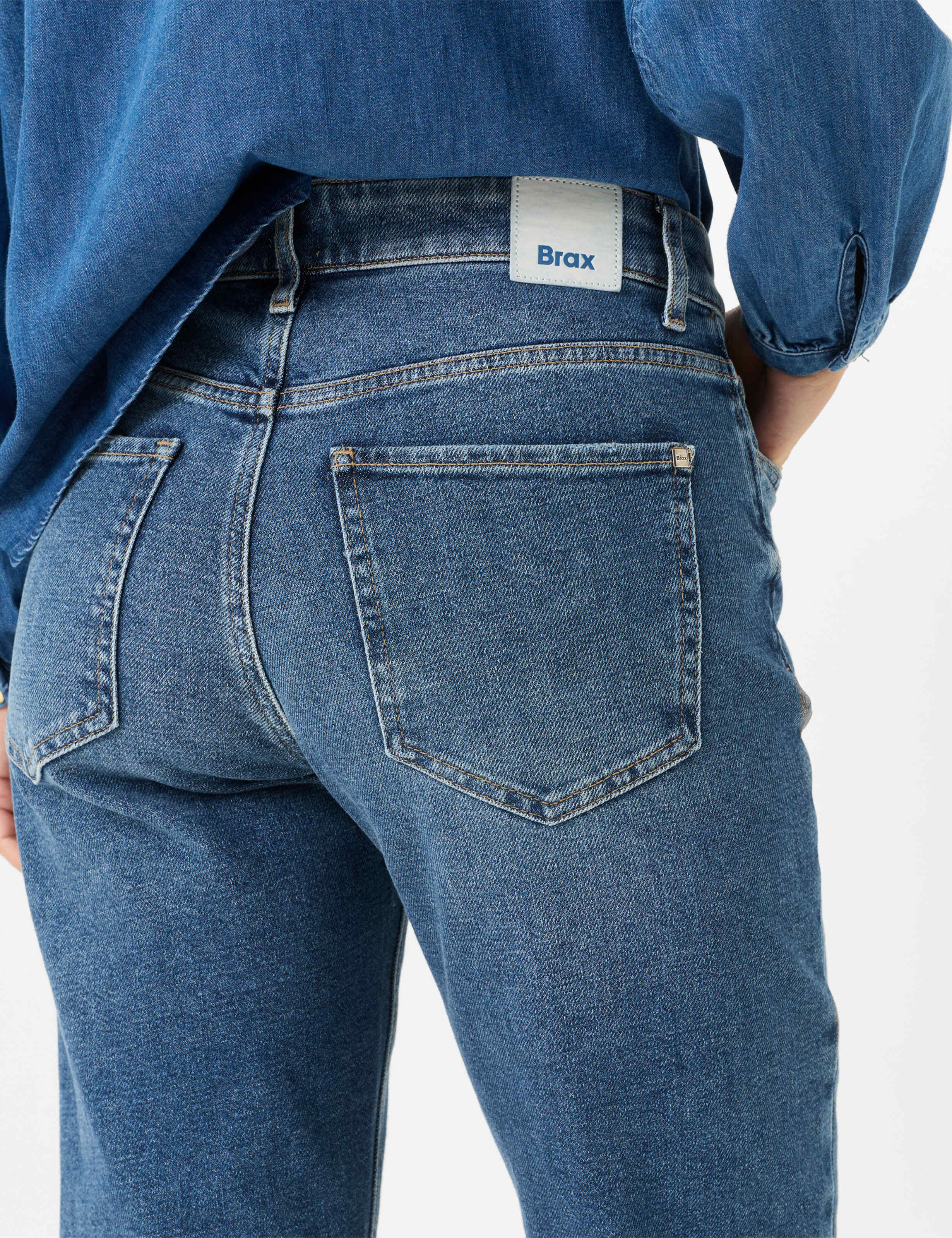 Damen Style MADISON S Denim Blau Straight Fit Detail 2