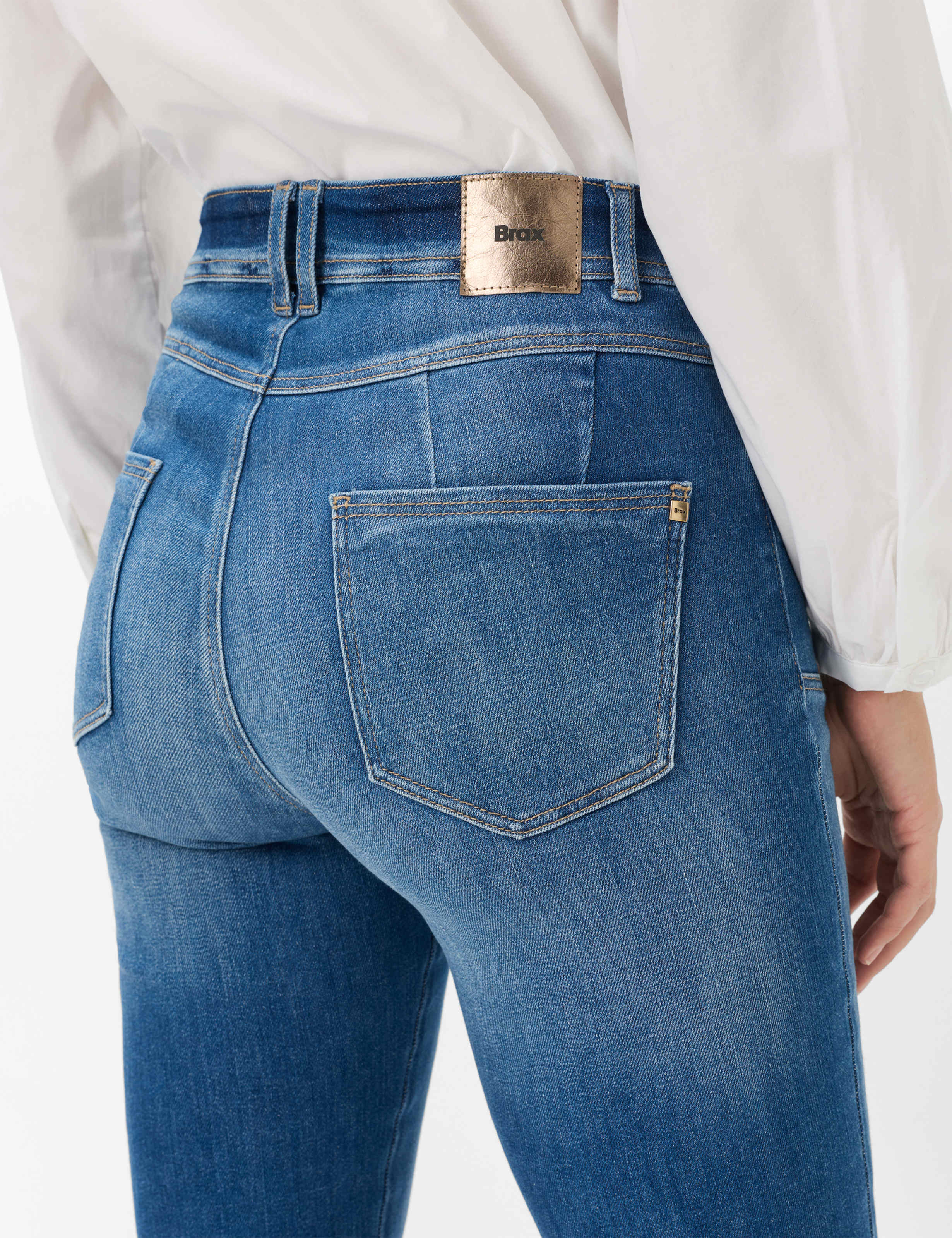 Women Style ANA Denim Blue Regular Skinny fit Detail 2