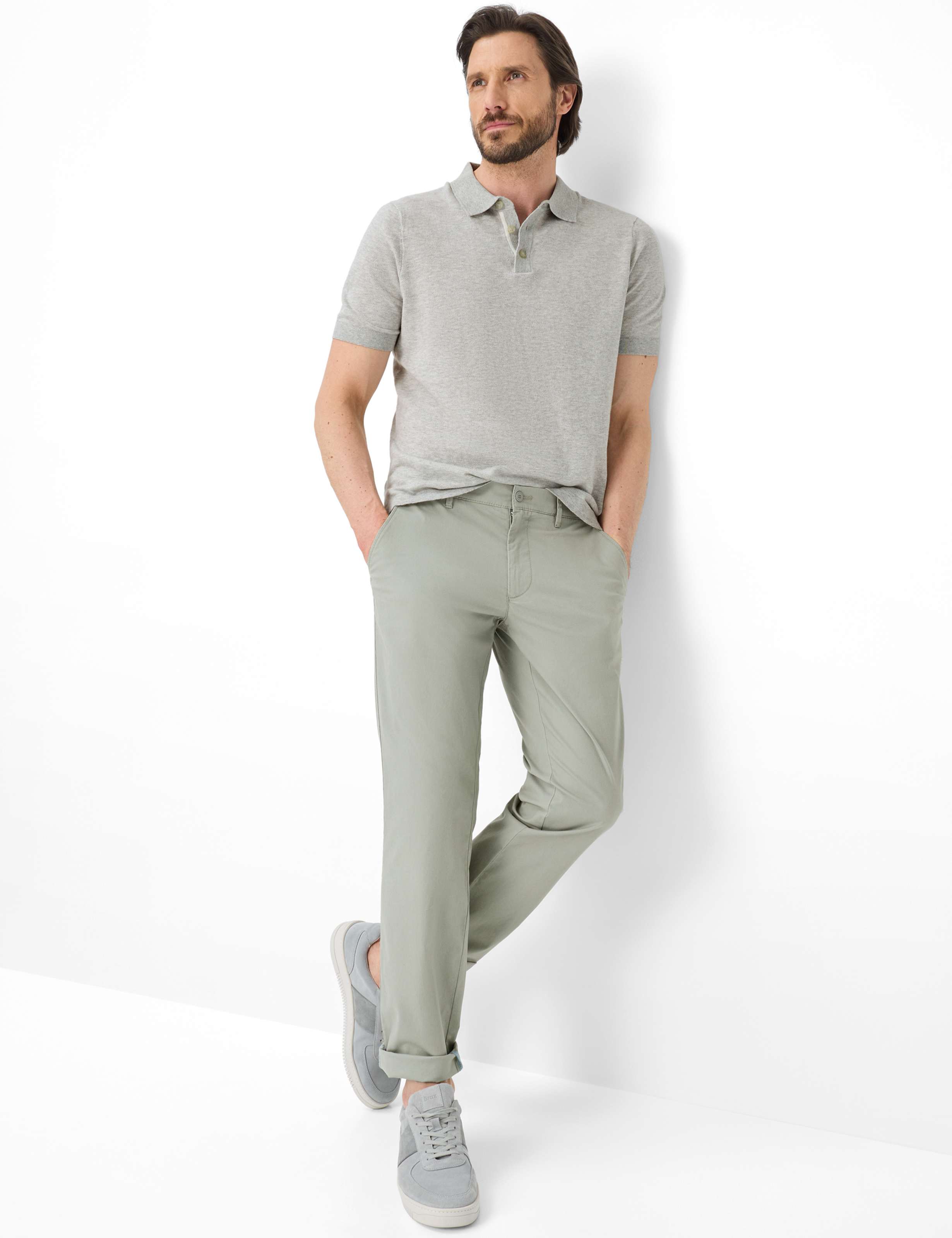 Homme Style THILO Vert - Khaki Regular Fit Tenue du mannequin
