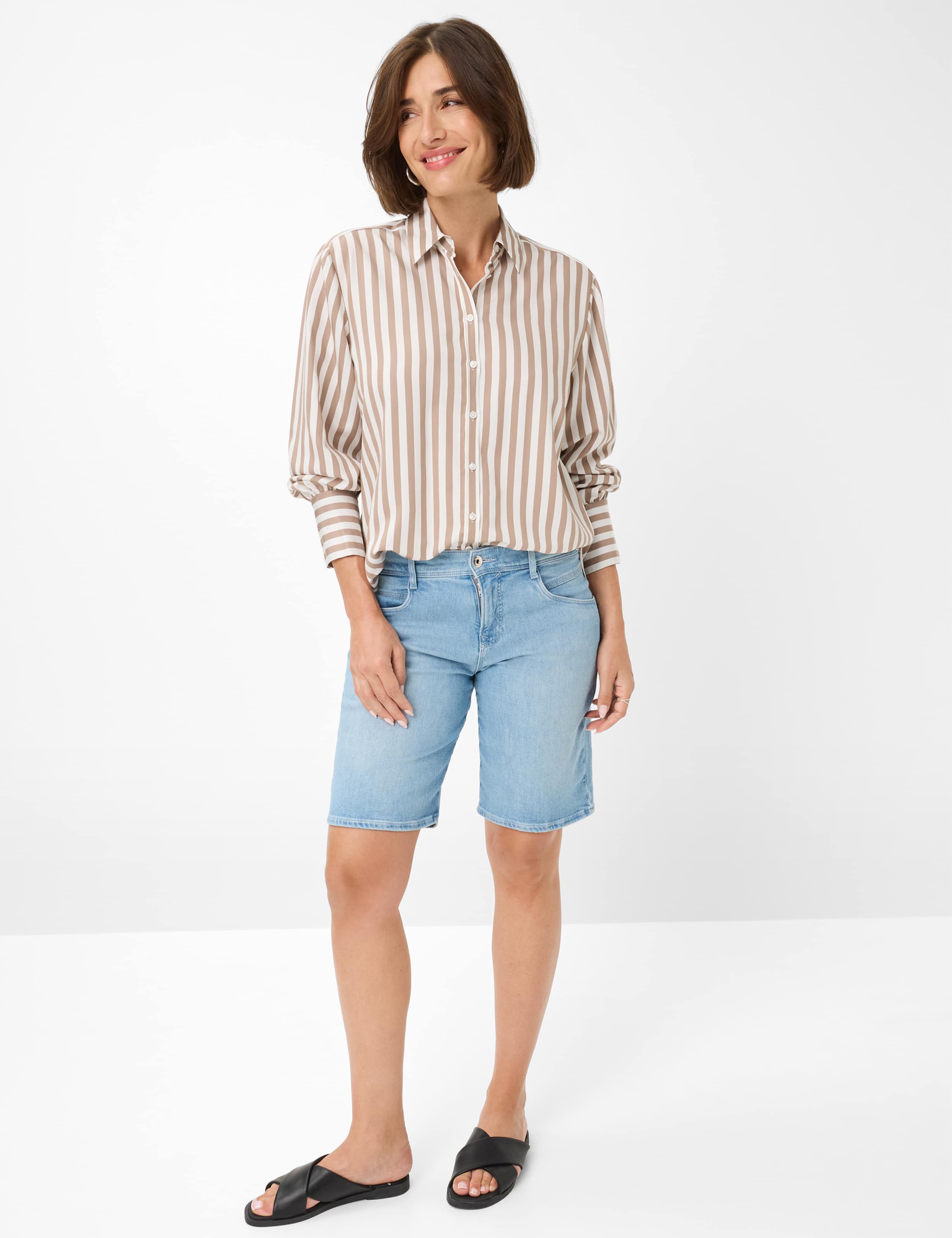 Dames Style MEL B Denim Blauw Relaxed Fit Model outfit