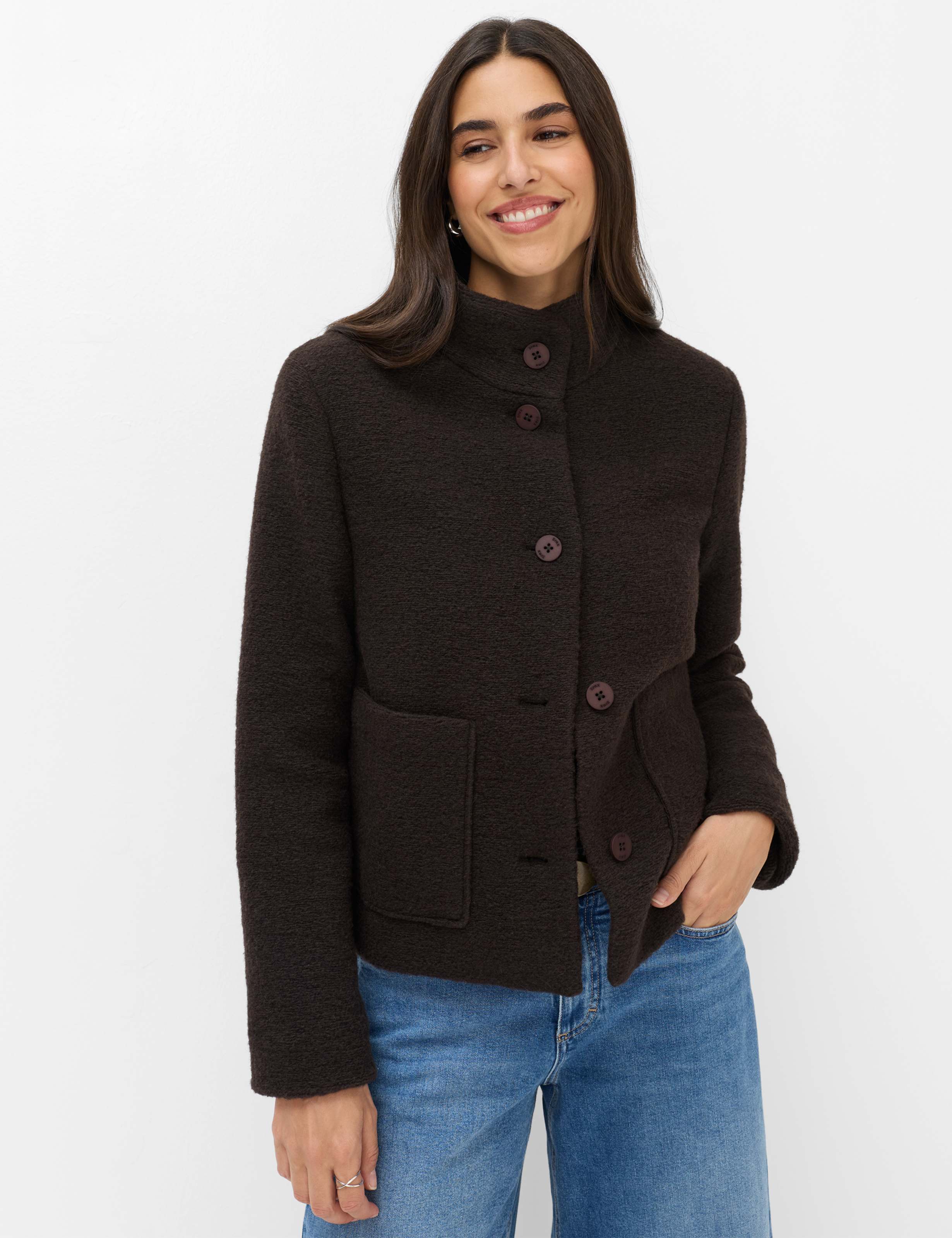 Femme Style POLLY Marron Foncé  Devant mannequin