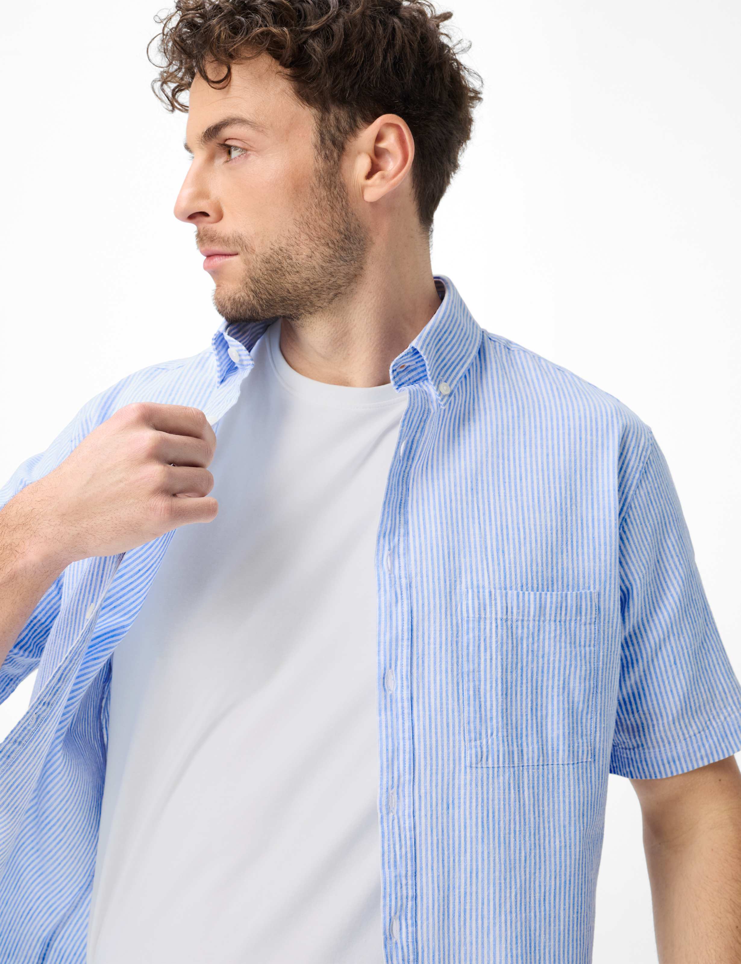 Homme Style DAN Bleu Clair  Détail 1