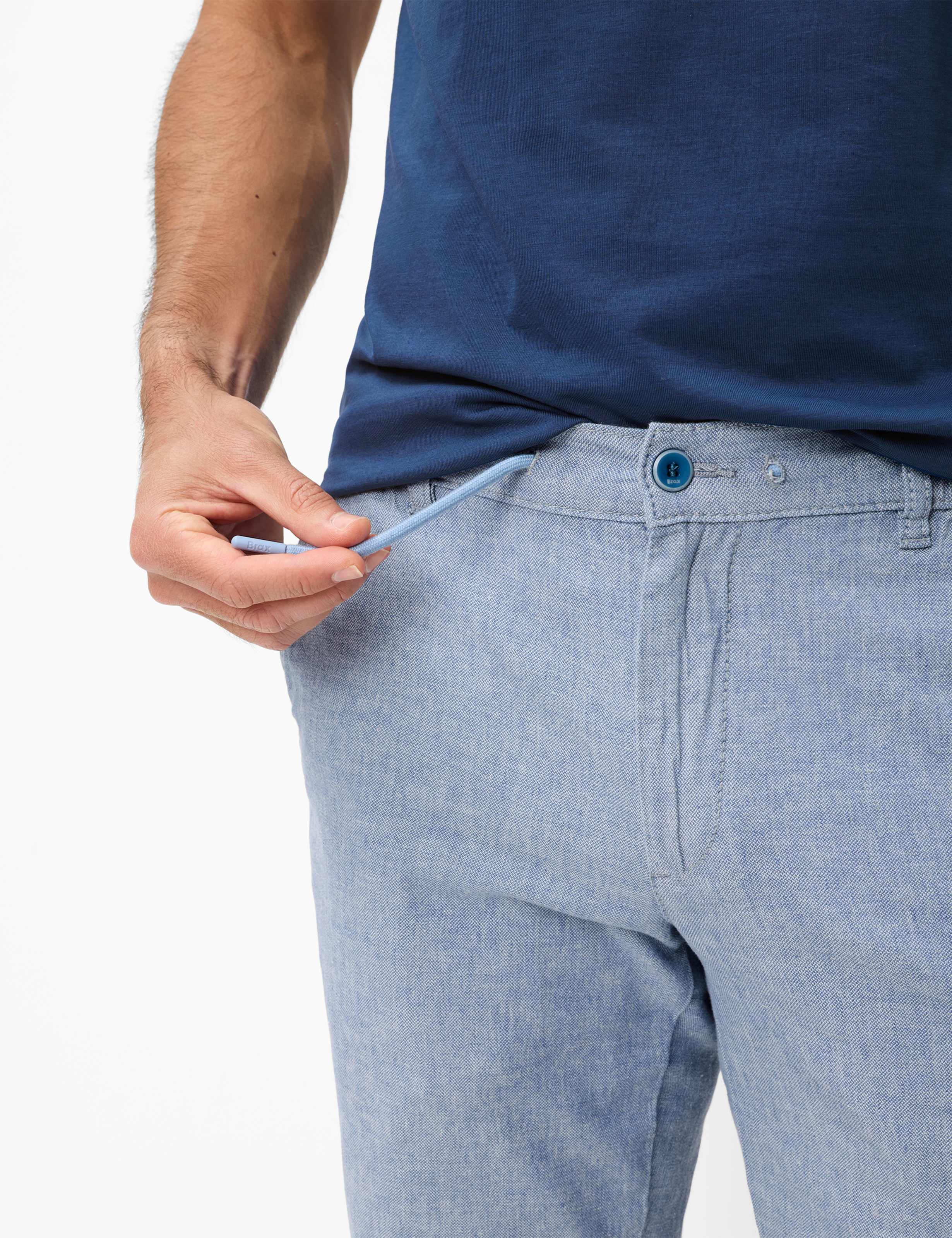 Herren Style BALU Blau Modern Fit Detail 2