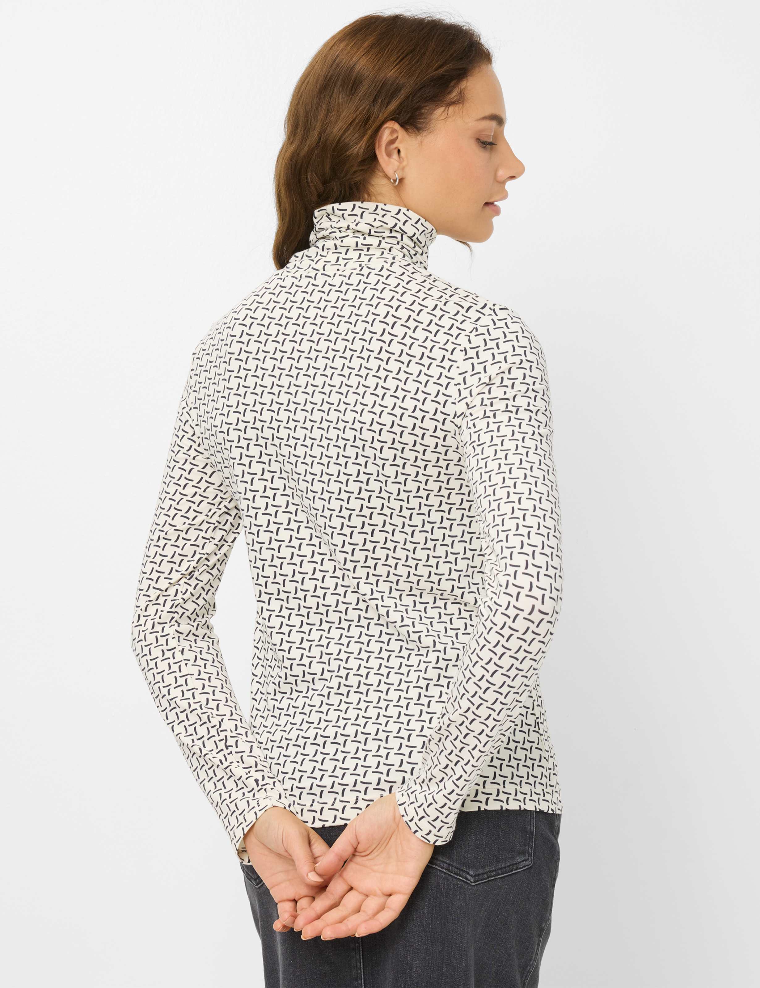 Thumbnail - Brax Damen Shirt Style CARINA L soft ecru, cremeweiß, Gr. 40