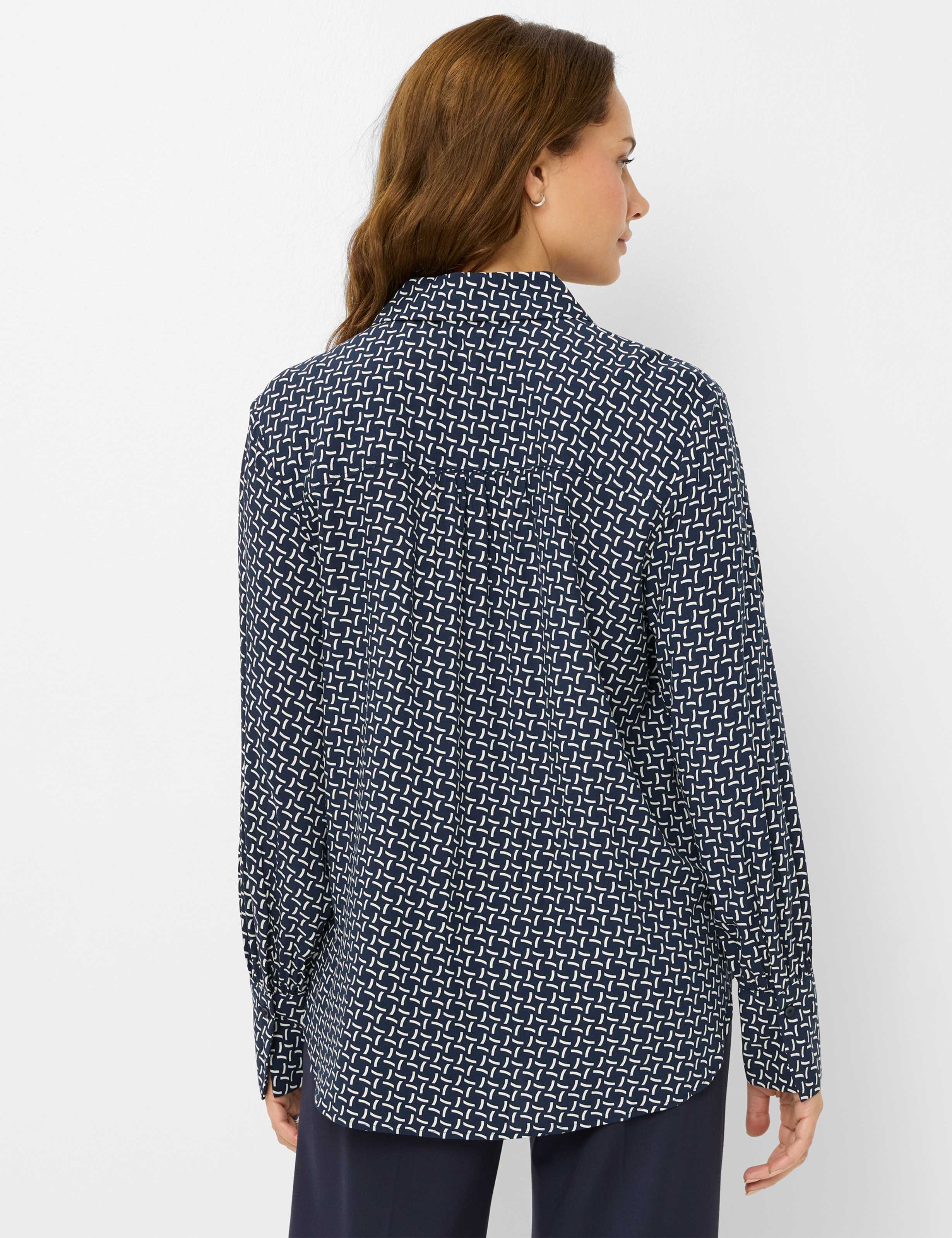 Thumbnail - Brax Damen Hemd Style VIC navy, dunkelblau, Gr. 40