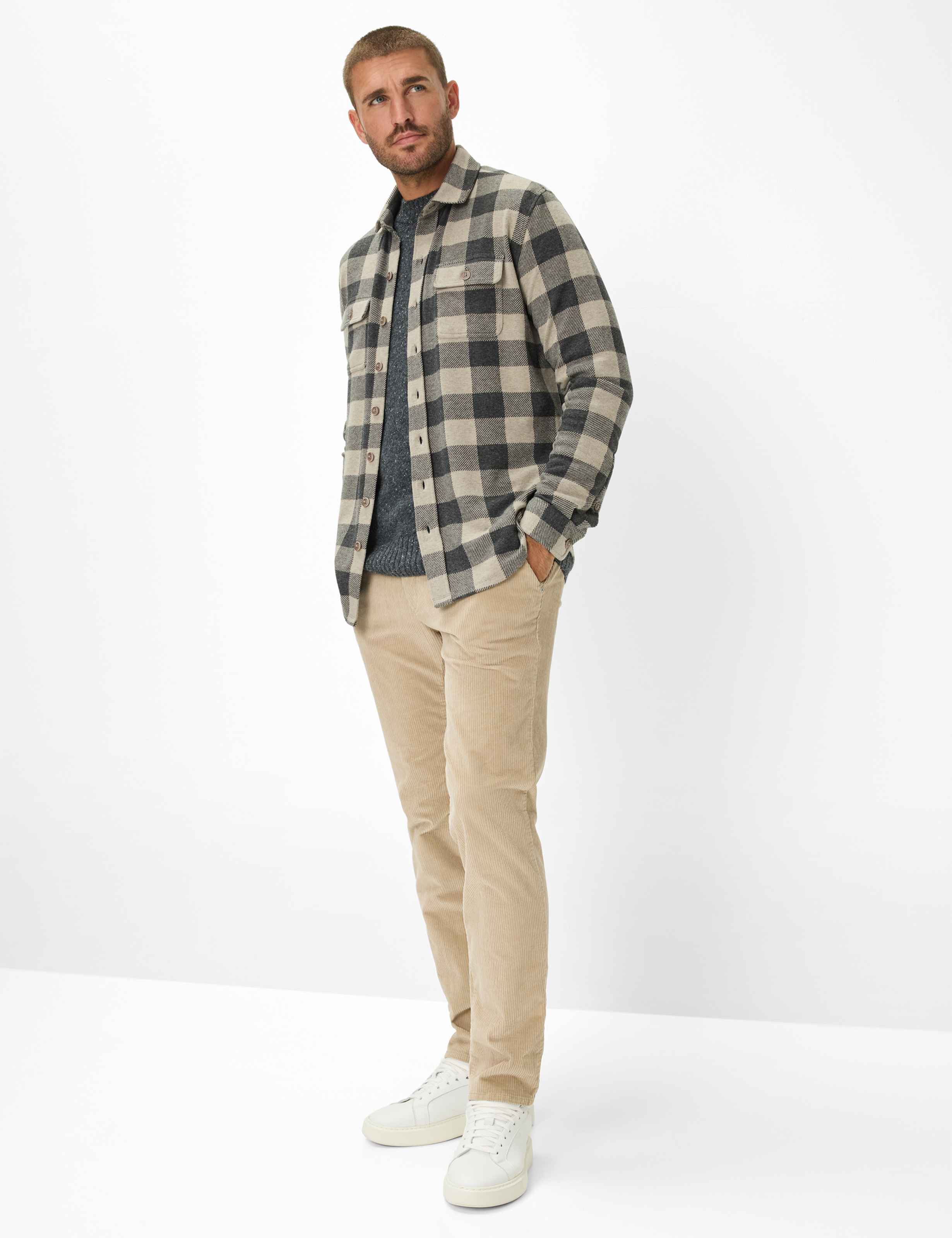 Herren Style SANTIAGO Hellbeige  Model Outfit