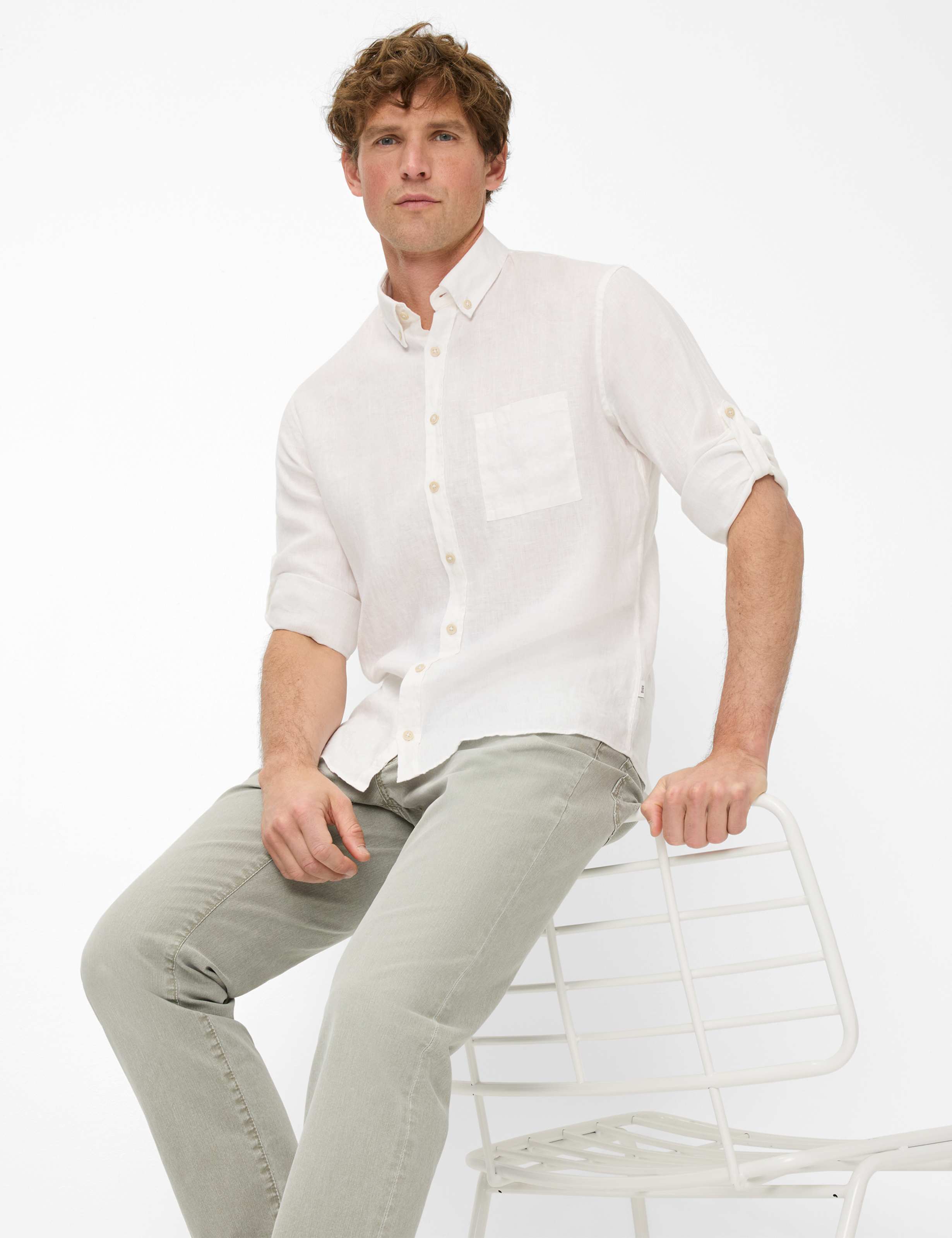Herren Style DIRK Weiß  Detail 1