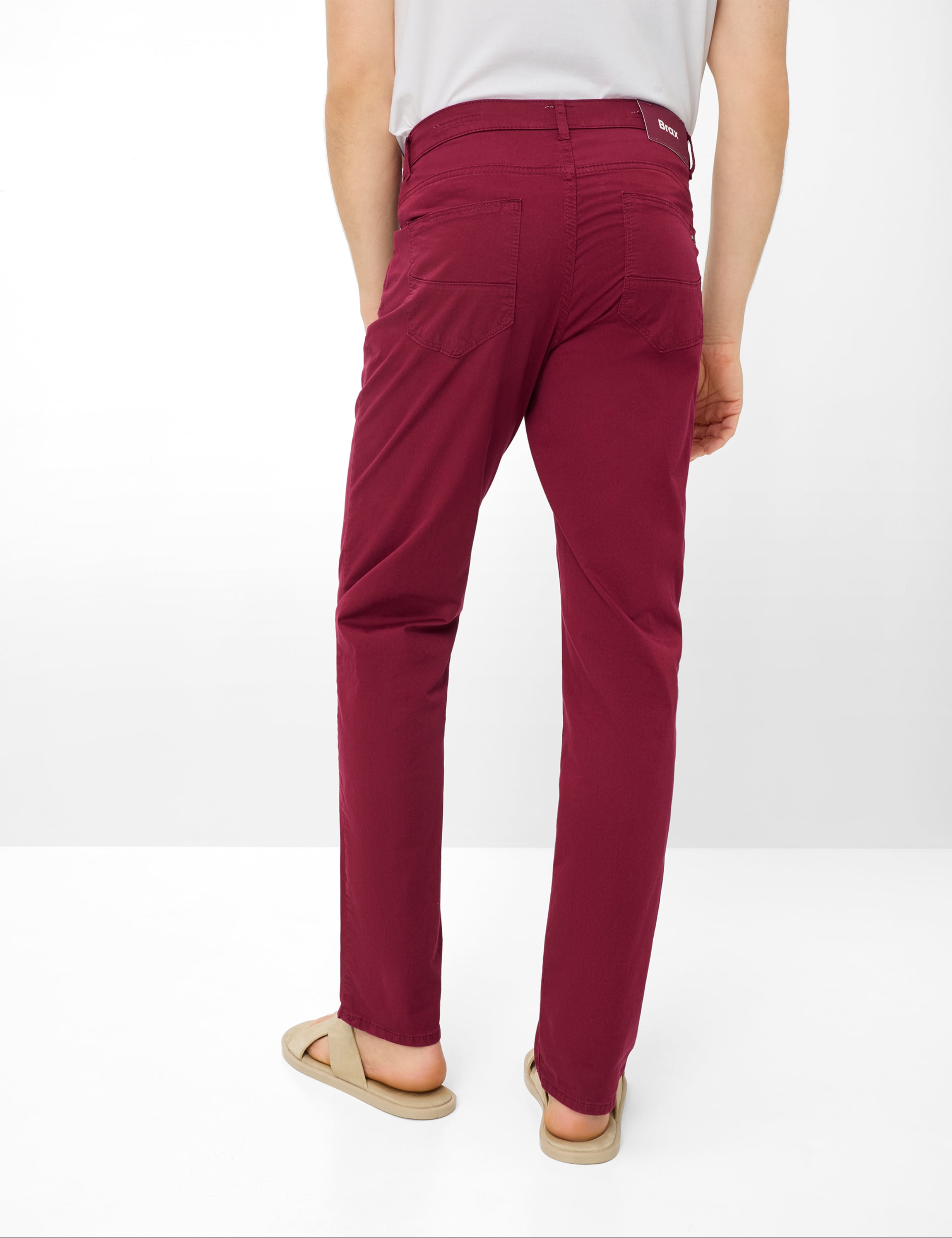 Thumbnail - Brax Herren Five-Pocket-Hose Style CADIZ WILDBERRY, dunkelrot, Gr. 33/36