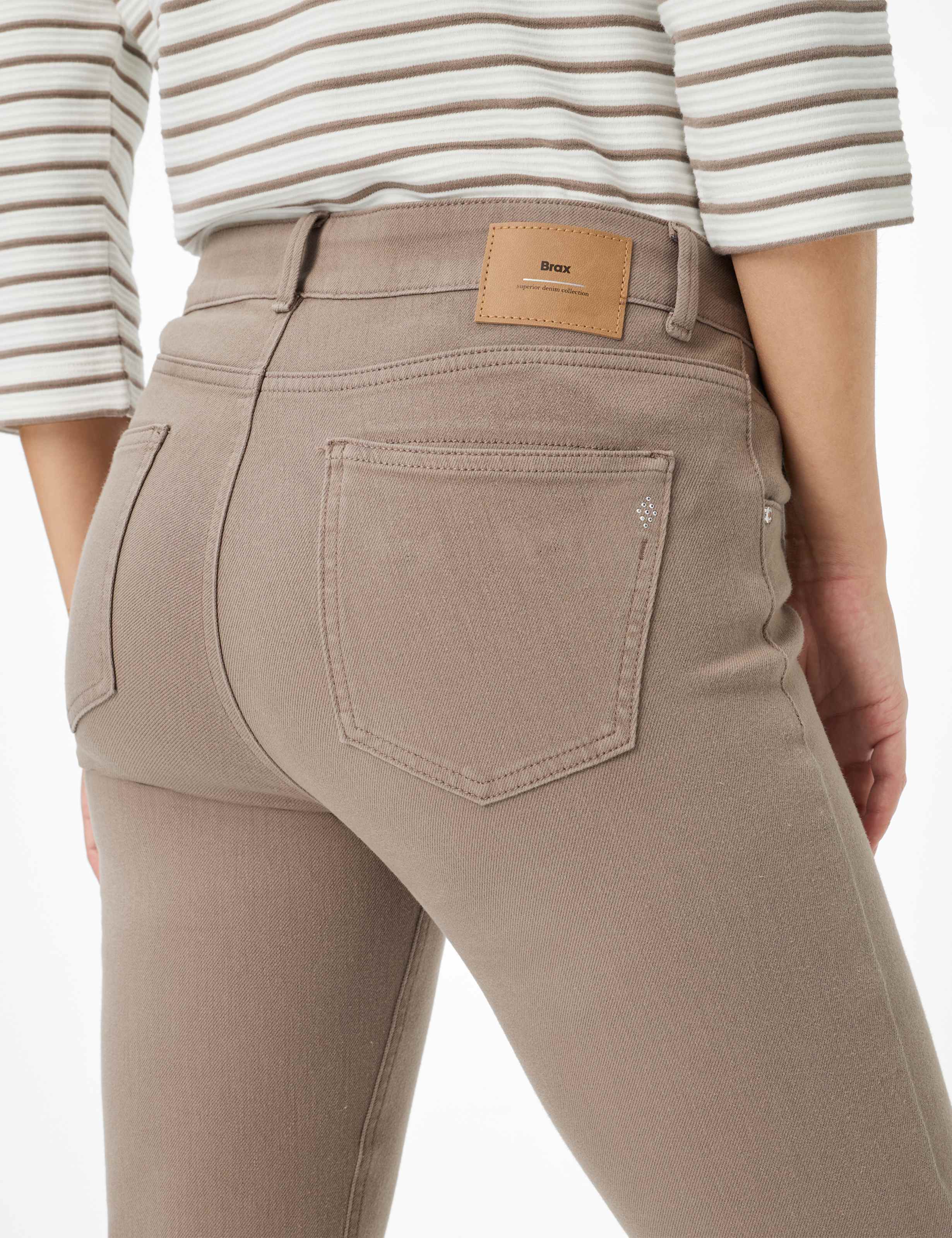 Damen Style SHAKIRA Denim Hellbraun Slim Fit Detail 2