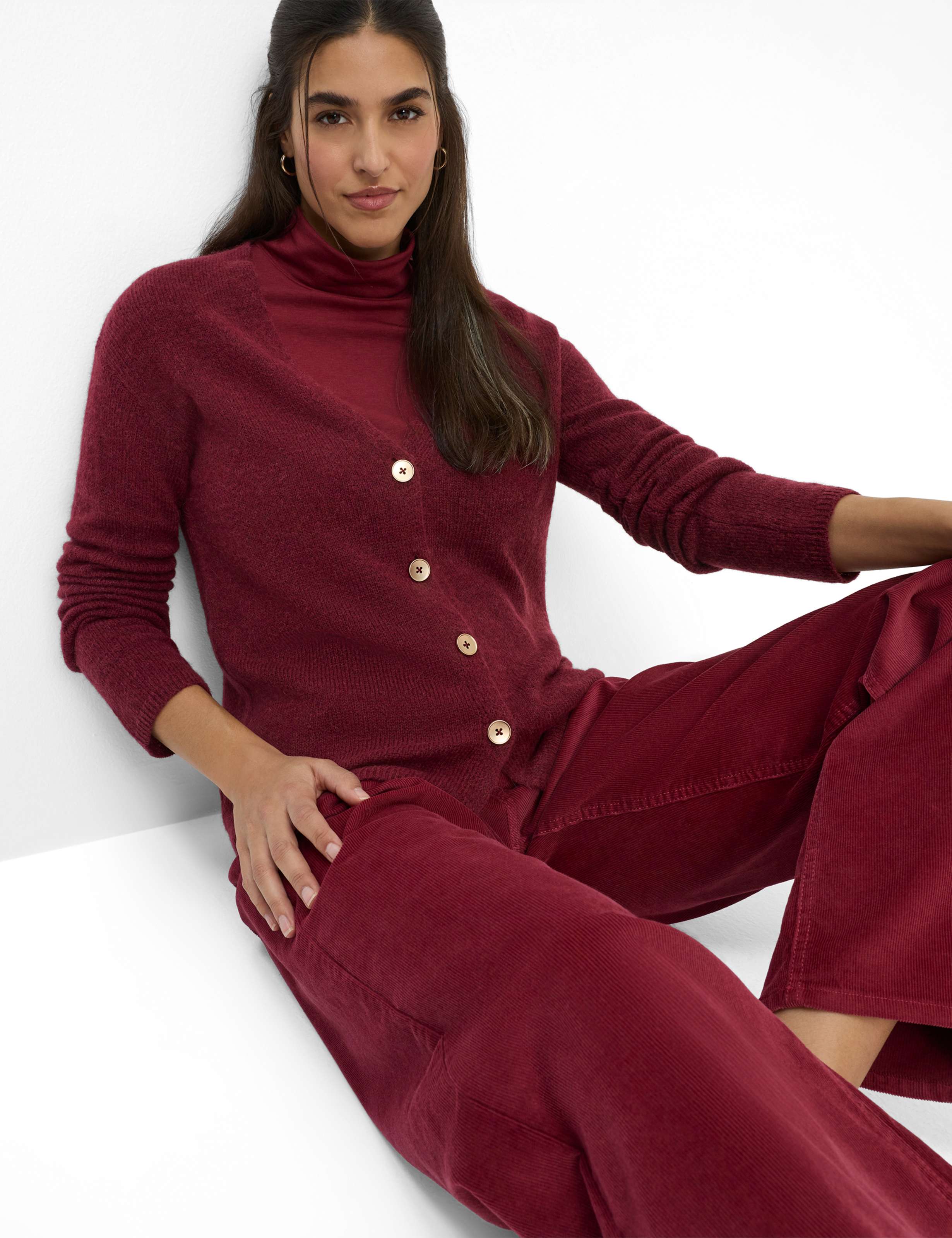 Femme Style ALICIA Rouge Foncé  Détail 1