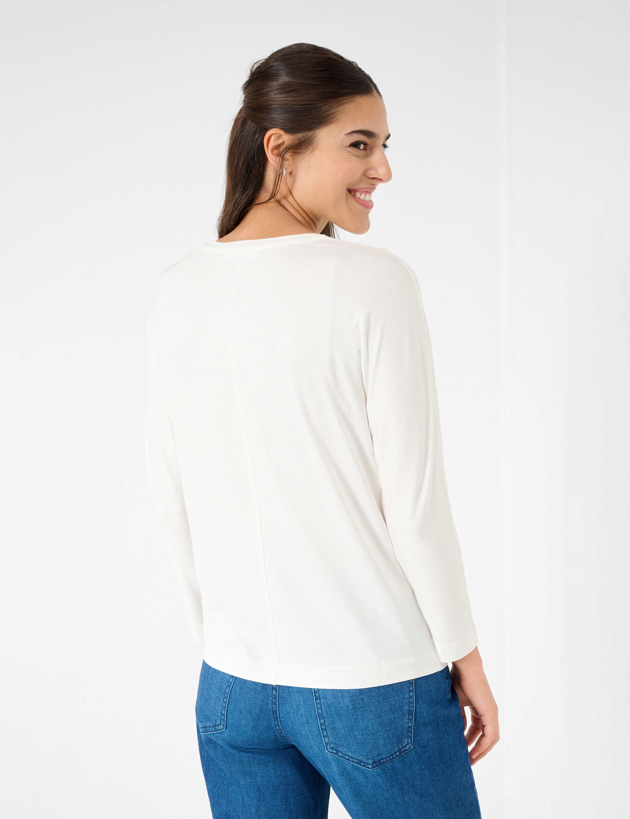 Femme Style CHARLENE Blanc Crème  Dos mannequin