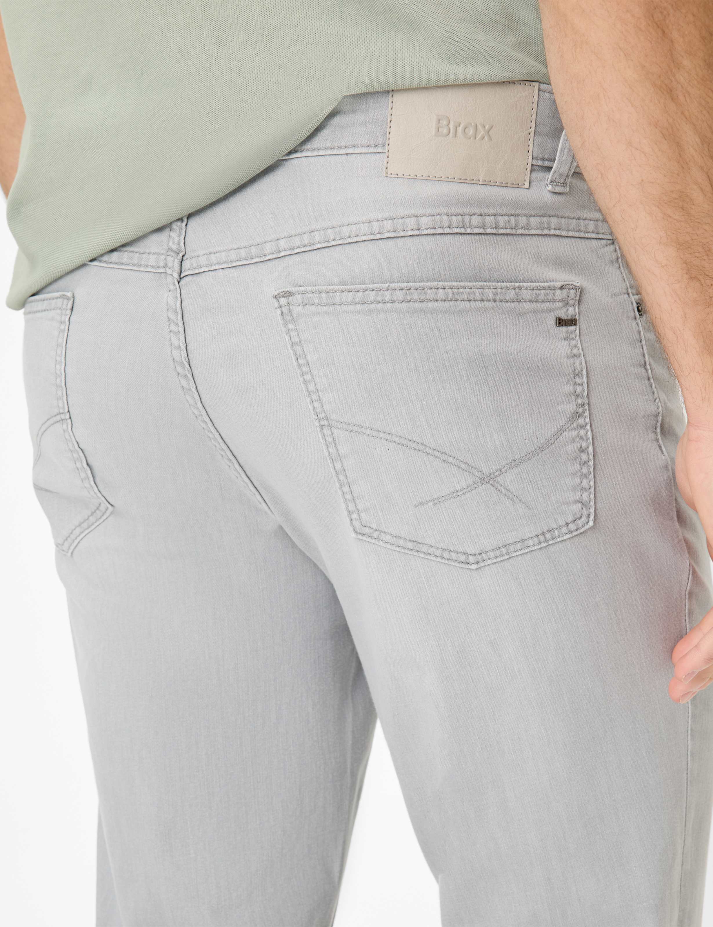 Herren Style COOPER Denim Hellgrau Regular Fit Detail 2