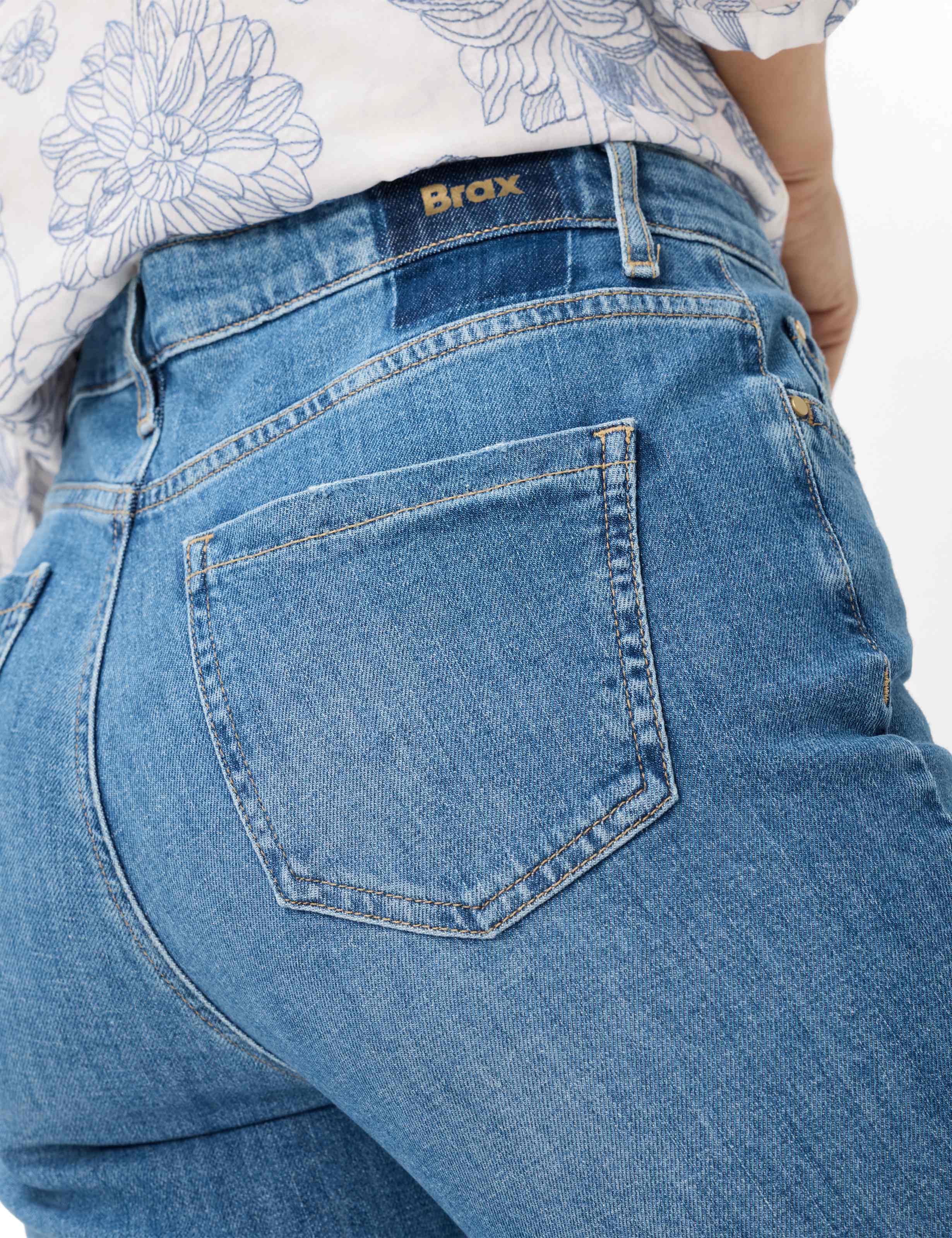 Femme Style MARY Denim Bleu Regular Fit Détail 2