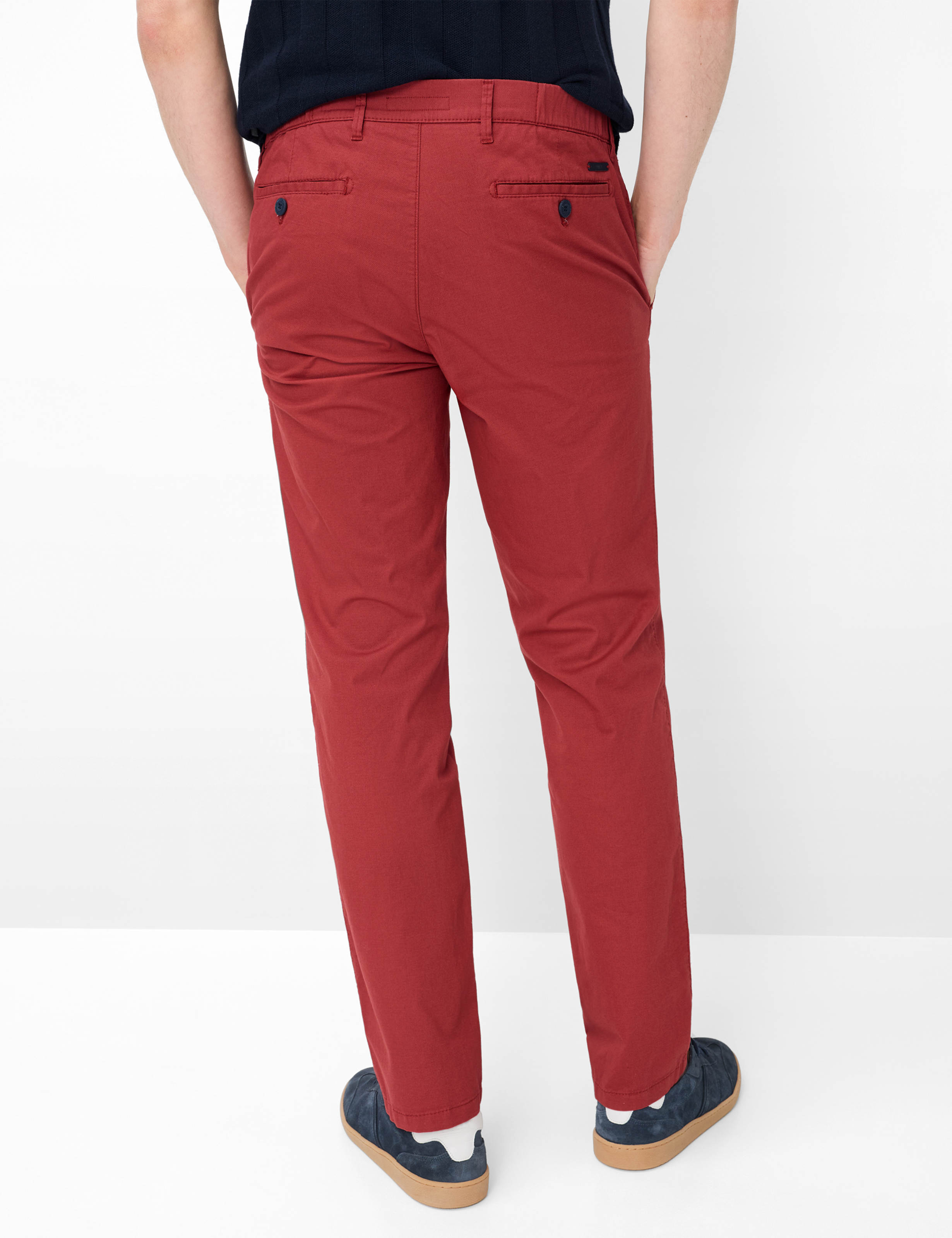 Thumbnail - Eurex by Brax Herren Flatfronthose Style THILO RED, Rot, Gr. 28U