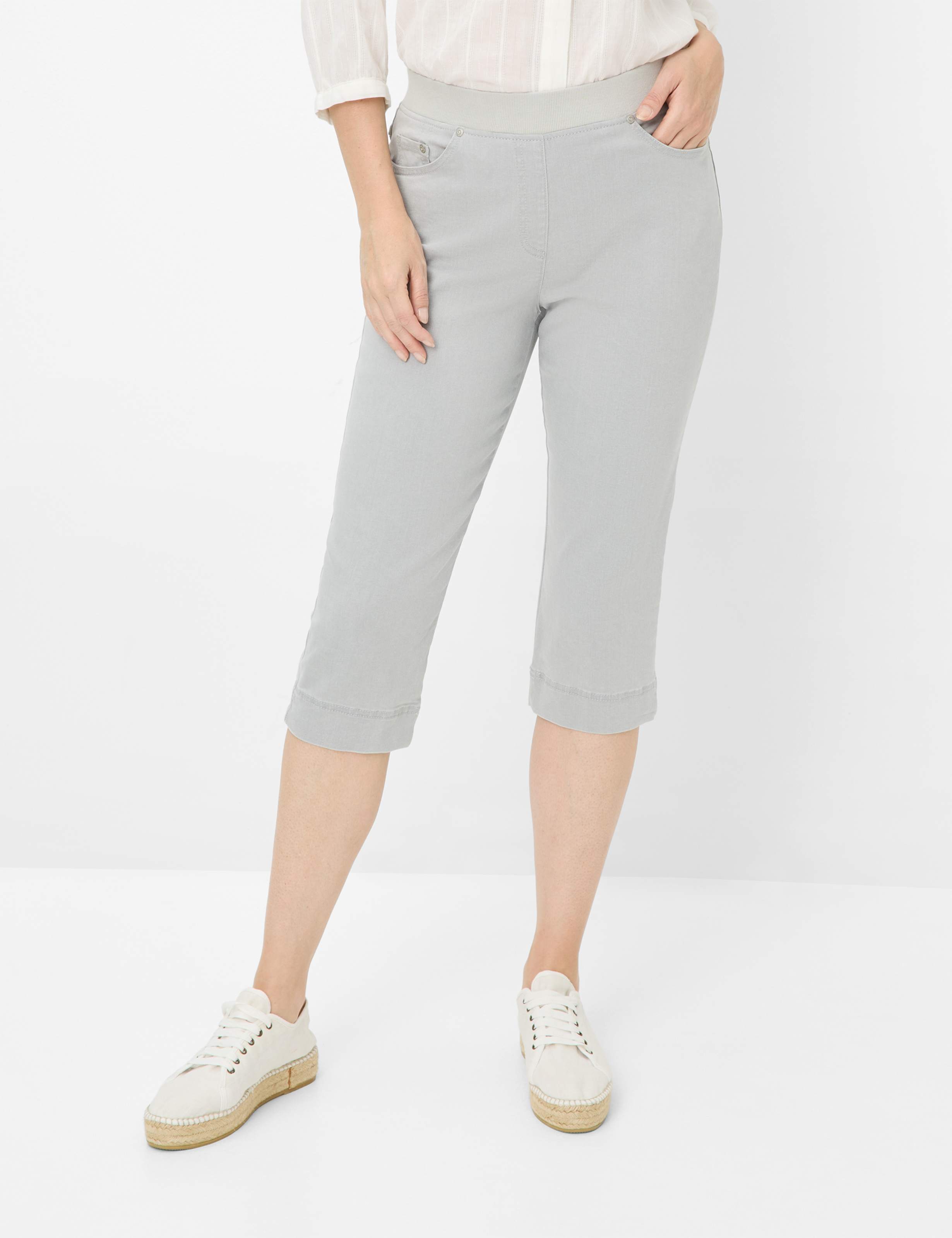 Thumbnail - Raphaela by Brax Damen Schlupfhose Style CARINA CAPRI, denim grau, Gr. 40K