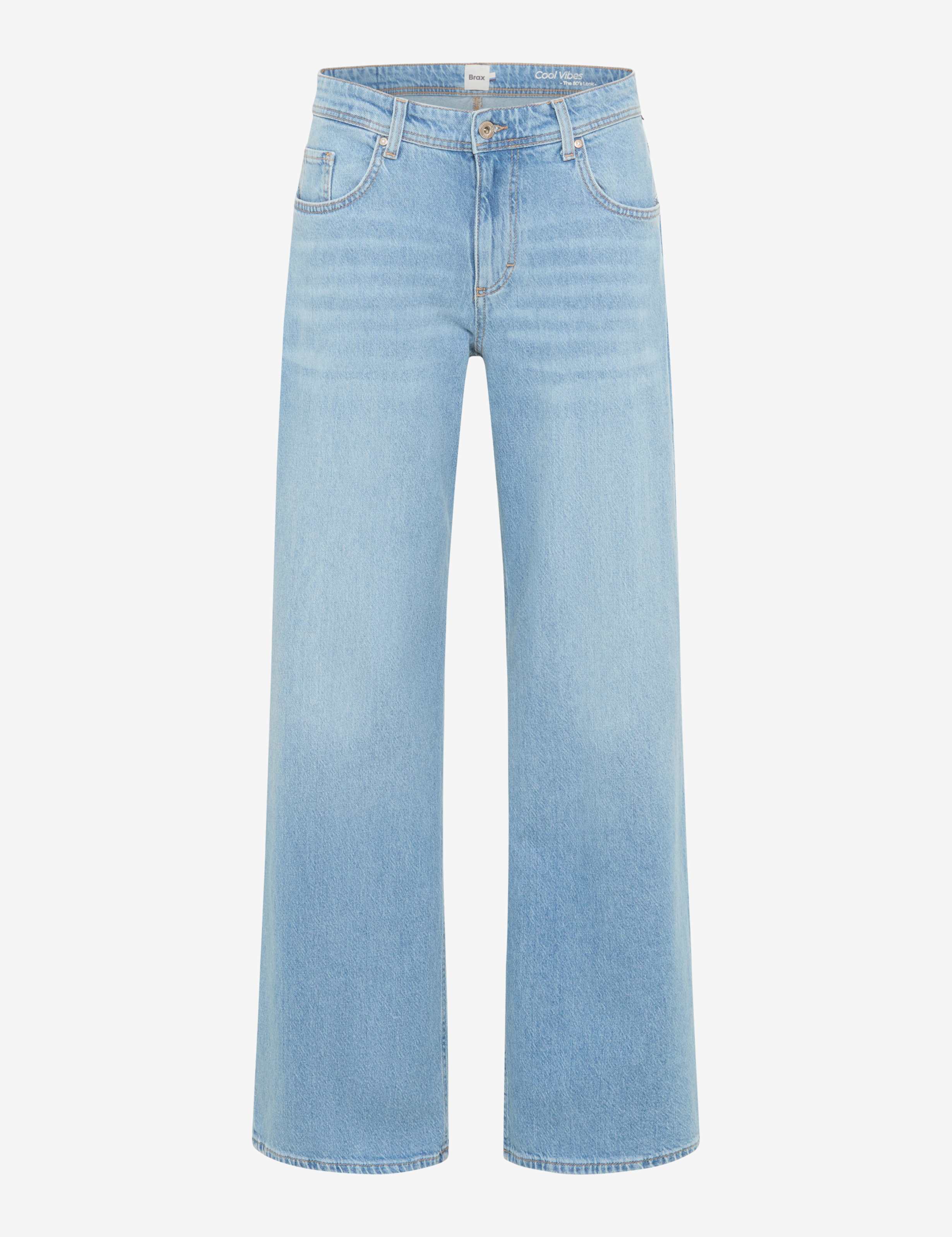 Femme Style MORGAN Denim Bleu Wide Leg Détourage avant