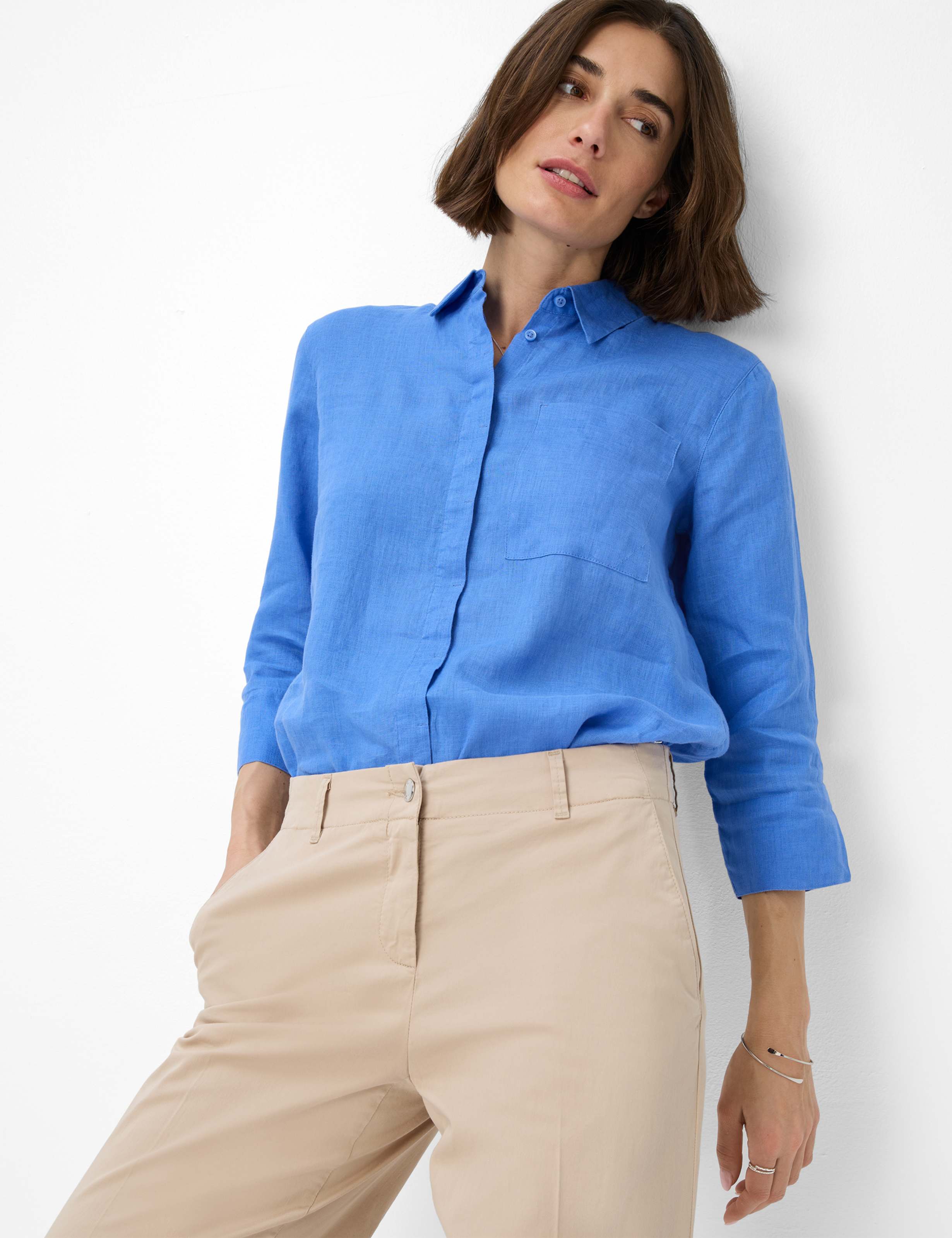 Women Style MAINE S Beige Wide Leg Detail 1