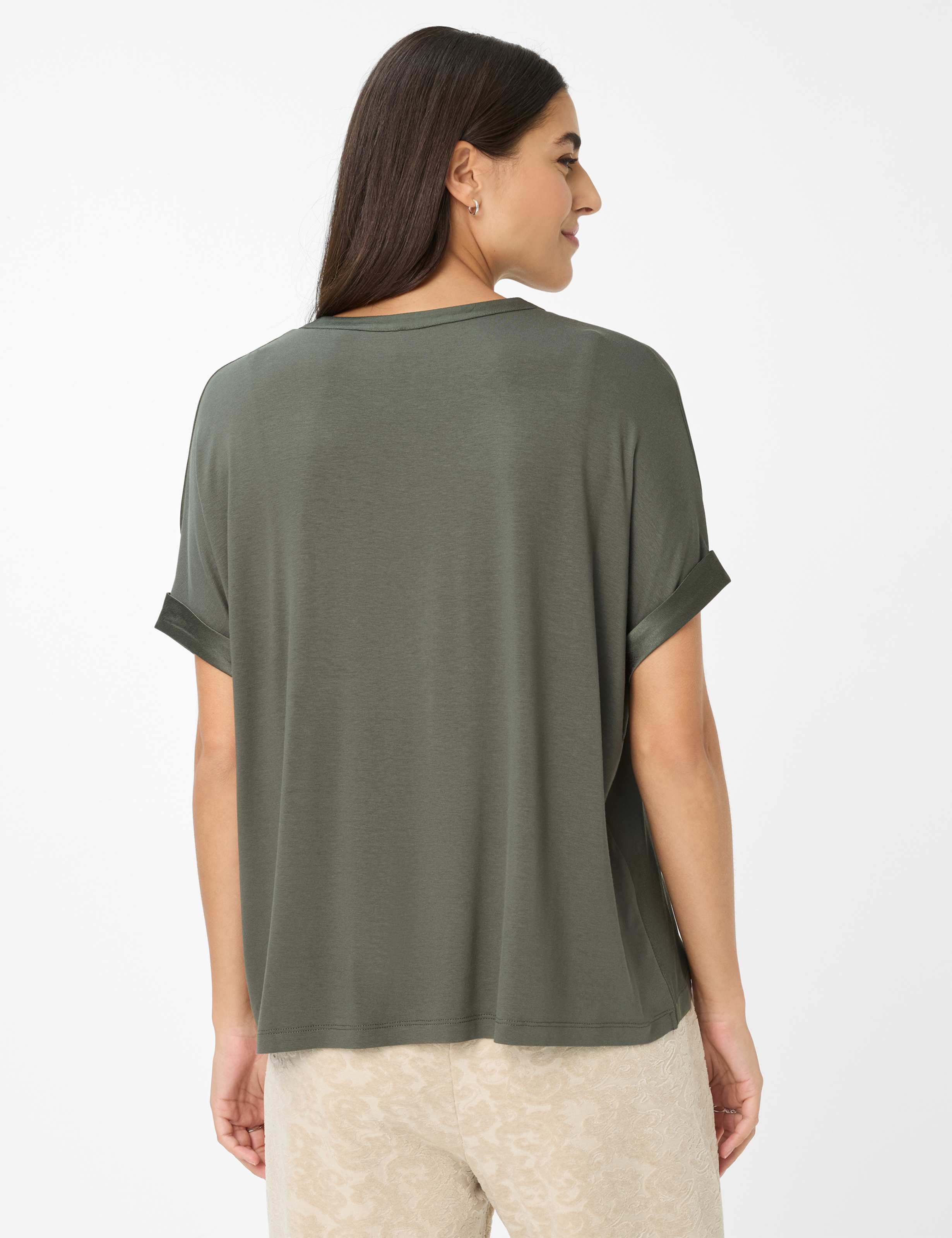Women Style CLAIRE S Dark Green  Model back