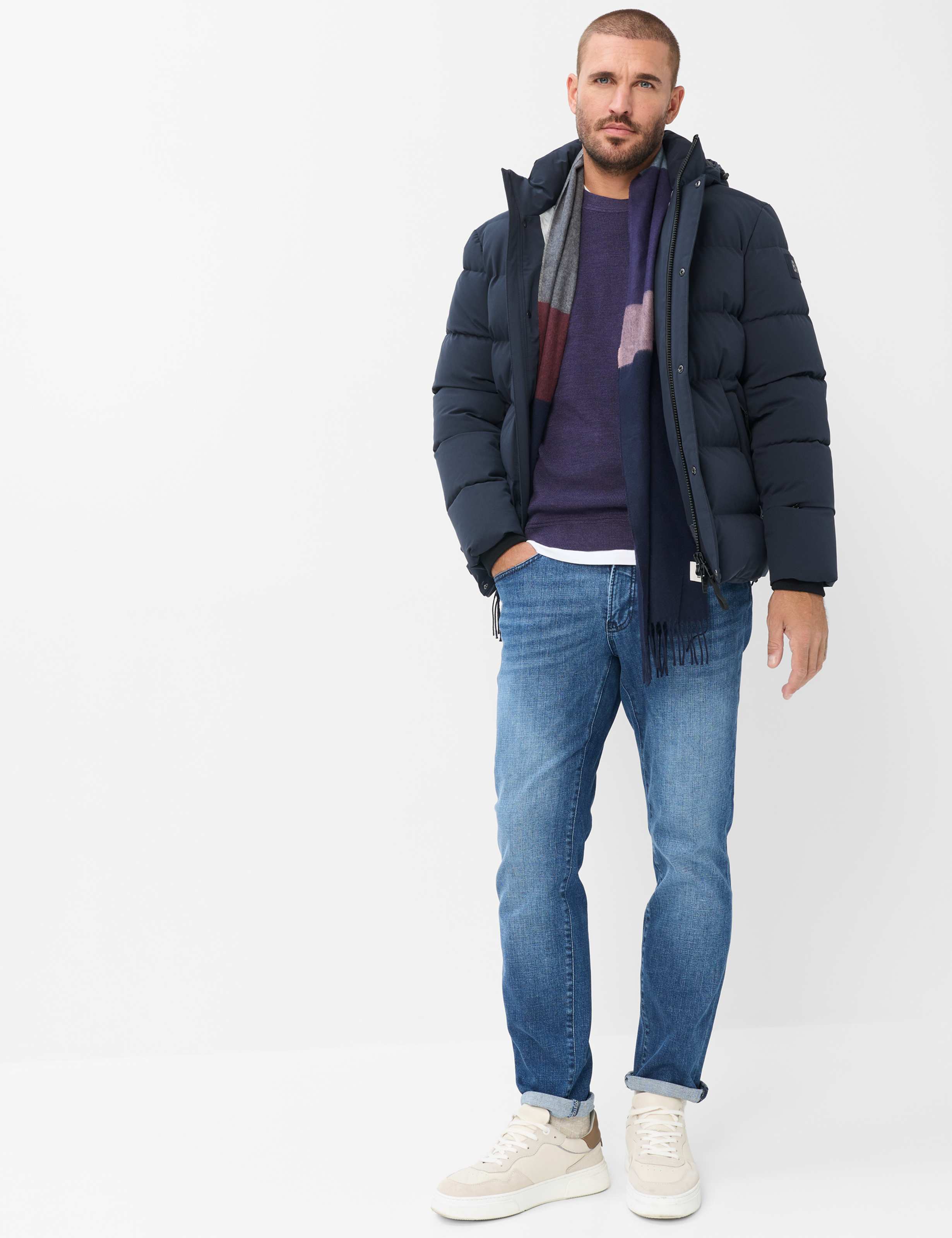 Herre Style ROY Mørk Lilla  Model Outfit