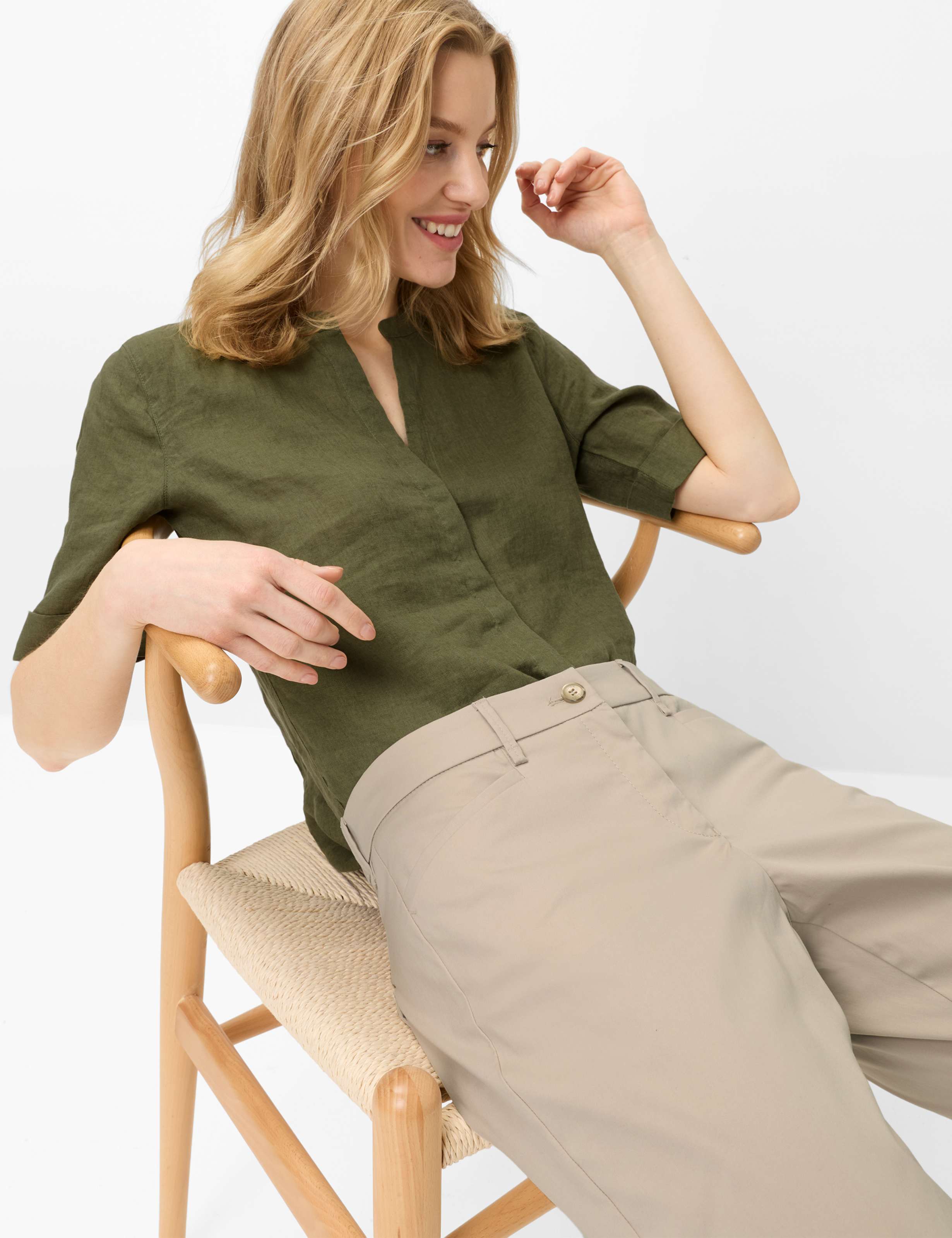 Women Style MARA S Light Beige Regular Fit Detail 1