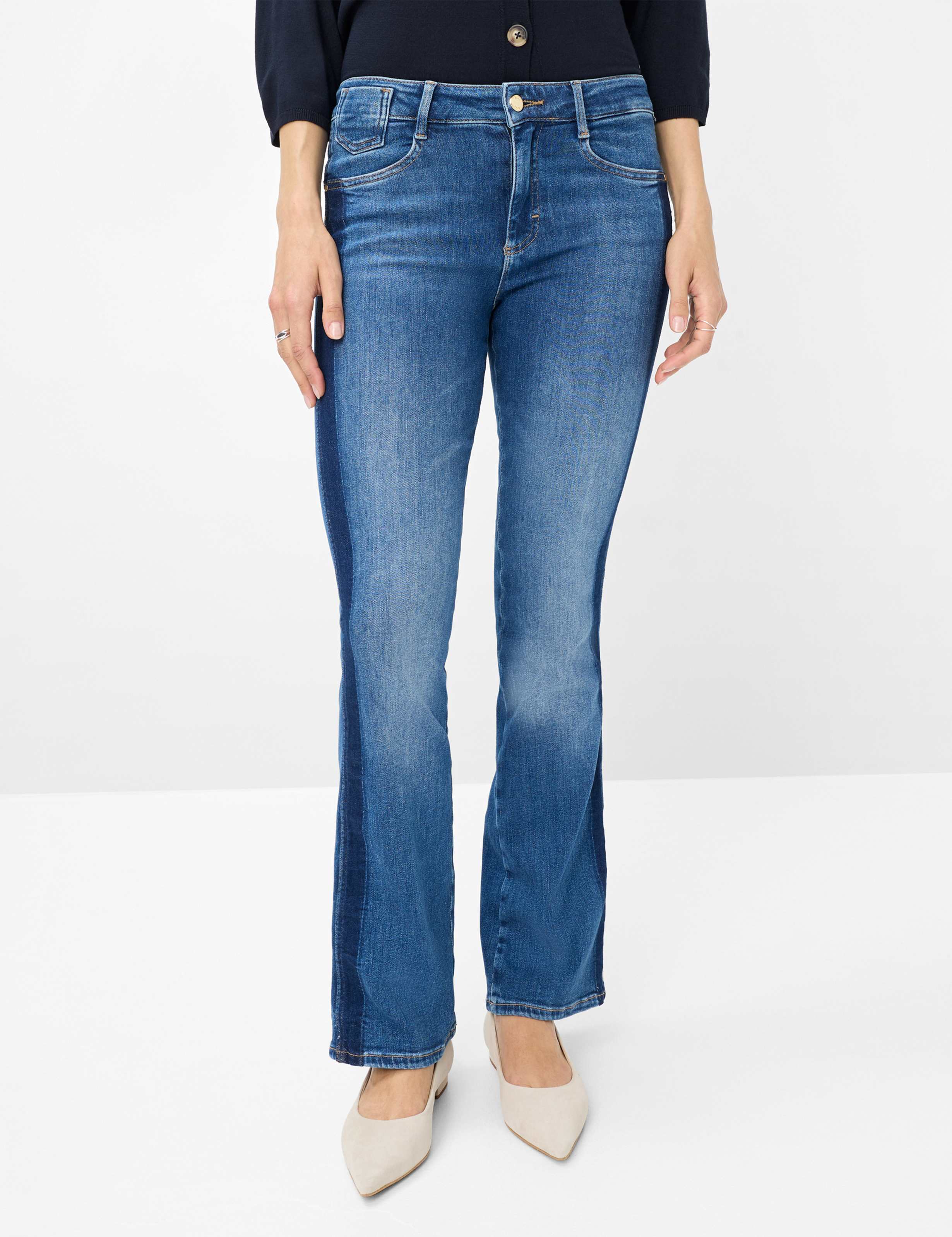 Thumbnail - Brax Damen Five-Pocket-Hose Style ANA USED LIGH BLUE, denim blau, Gr. 36K