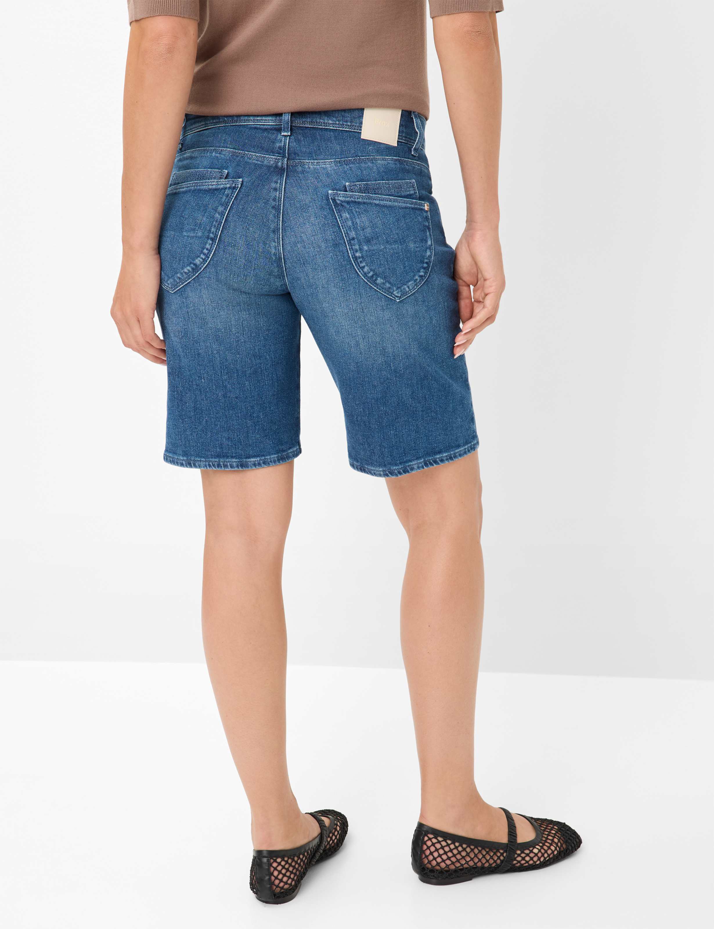 Femme Style MEL B Denim Bleu Relaxed Fit Dos mannequin