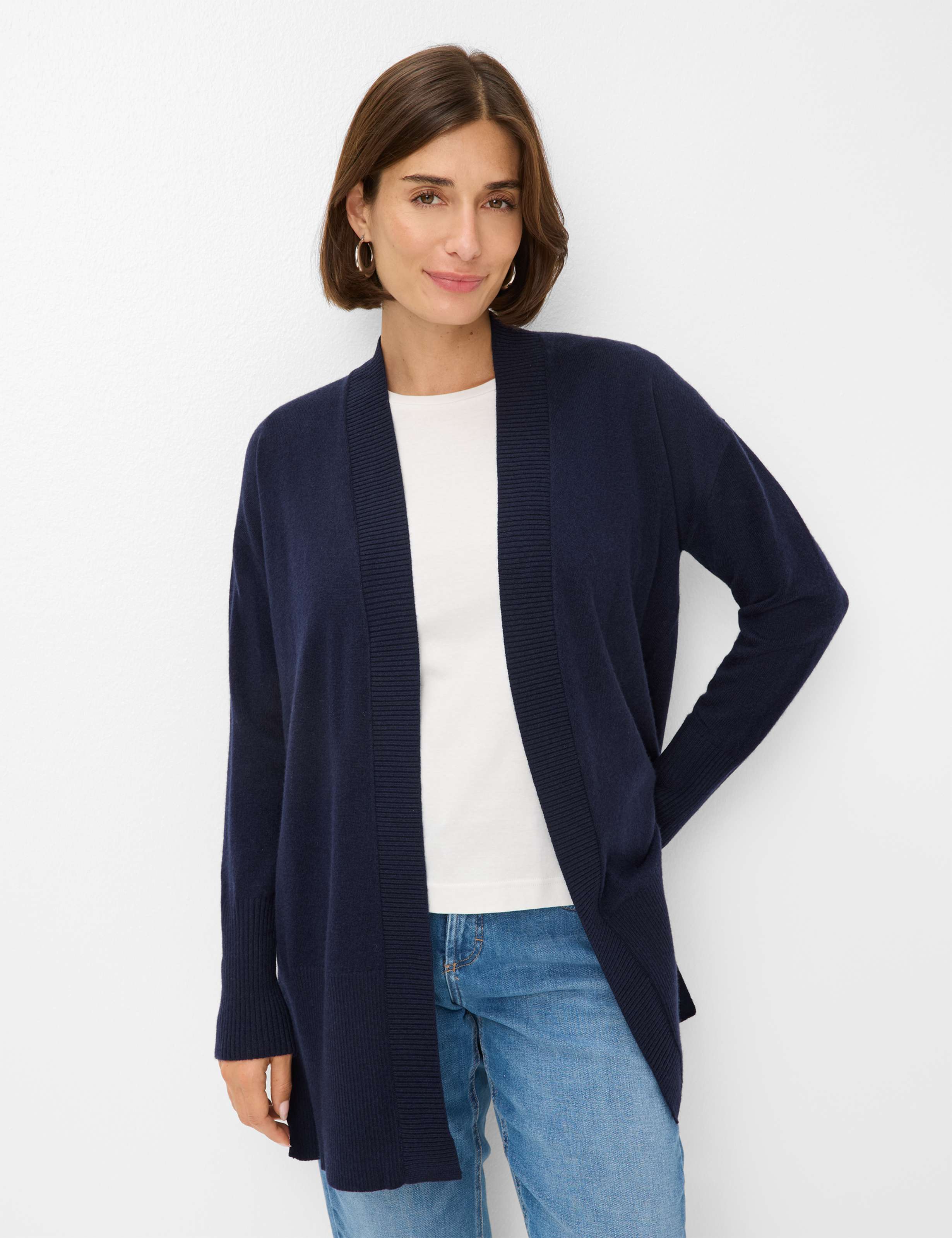 Thumbnail - Brax Damen Strickjacke Style AMIE navy, dunkelblau, Gr. 34